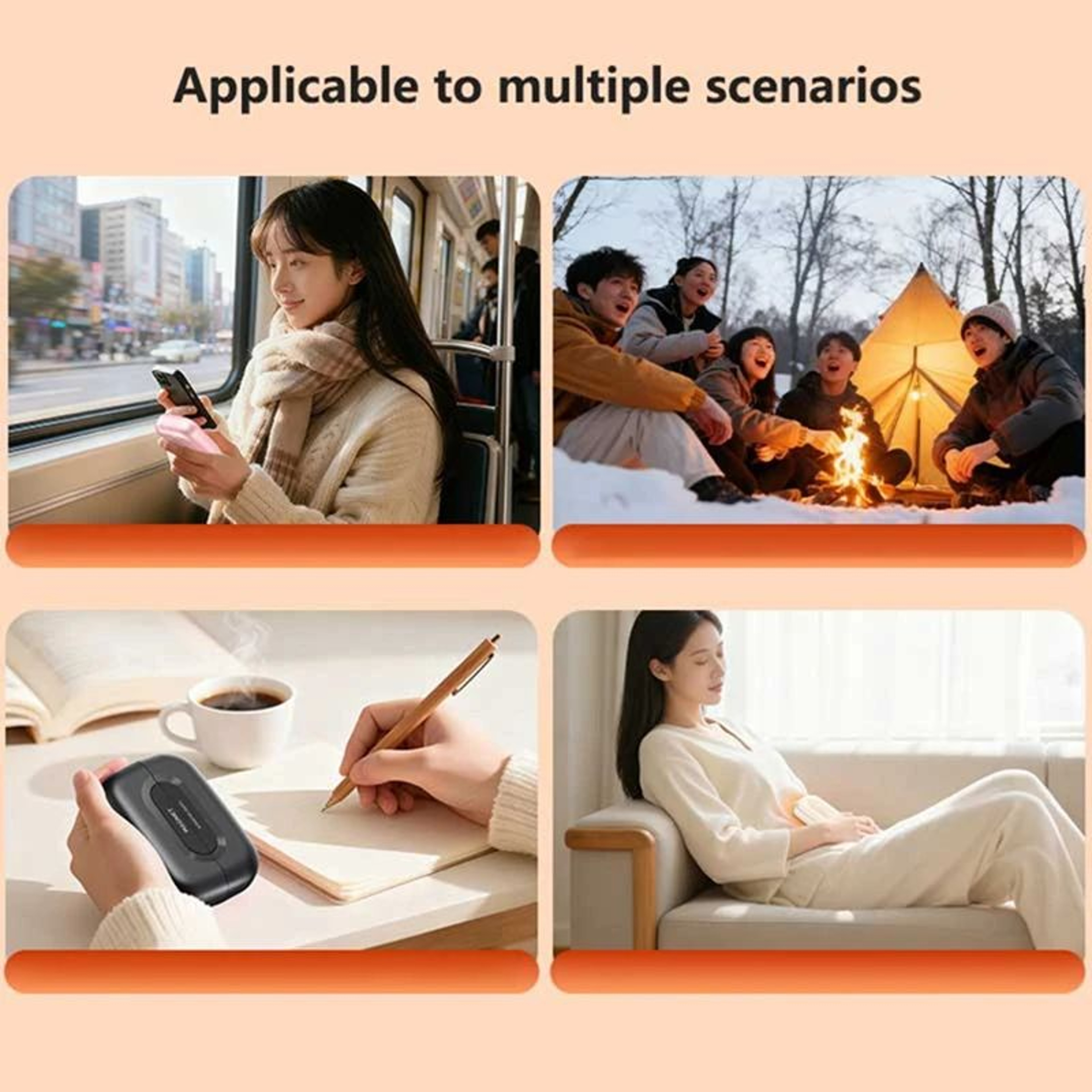 WarmWave 2in1 Magnetic Hand Warmer And 60000 MAh Power Bank  Portable USB Rechargeable Pocket Heate 4