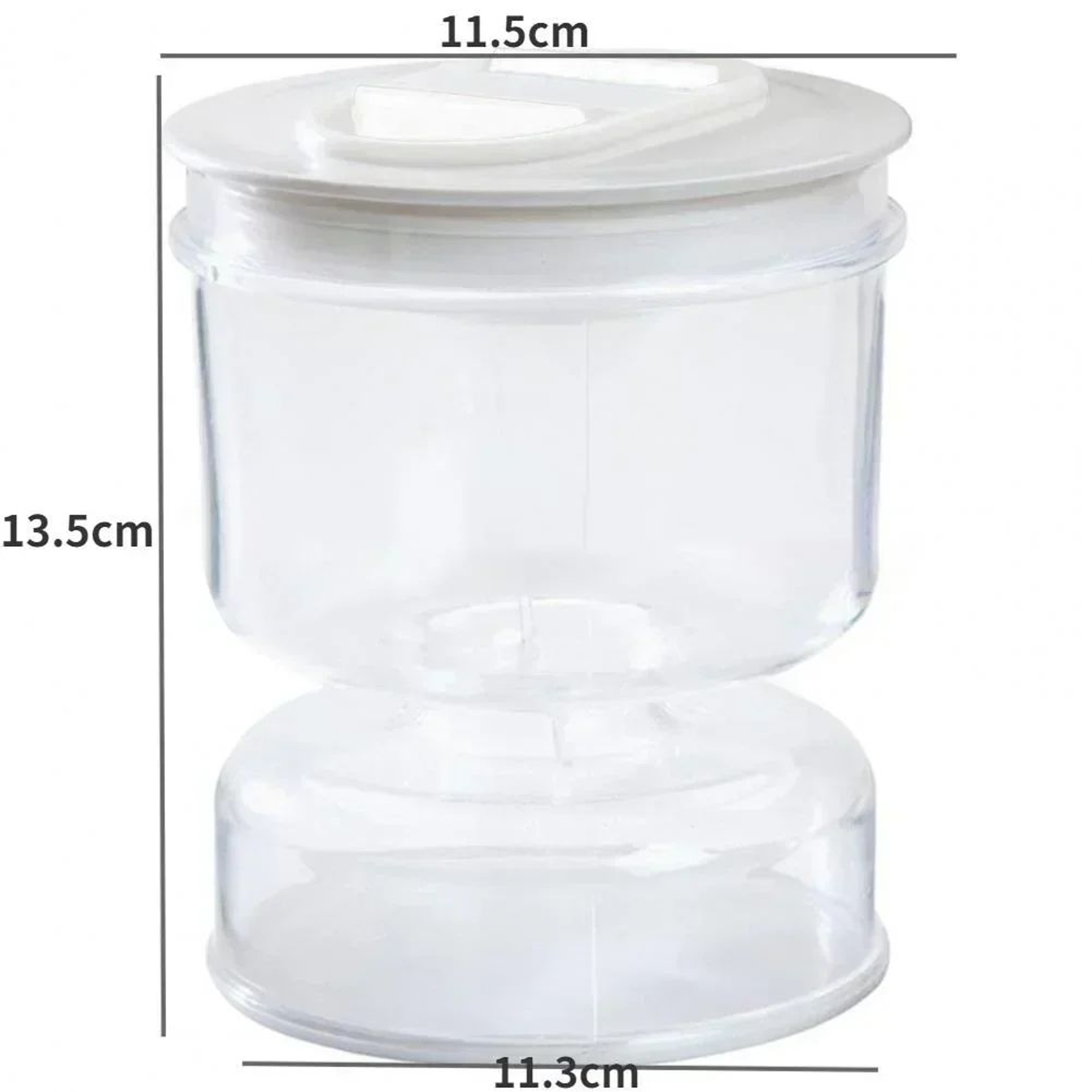 Hourglass Pickle Jar With Wet And Dry Separation Flip Strainer And Airtight Seal 5