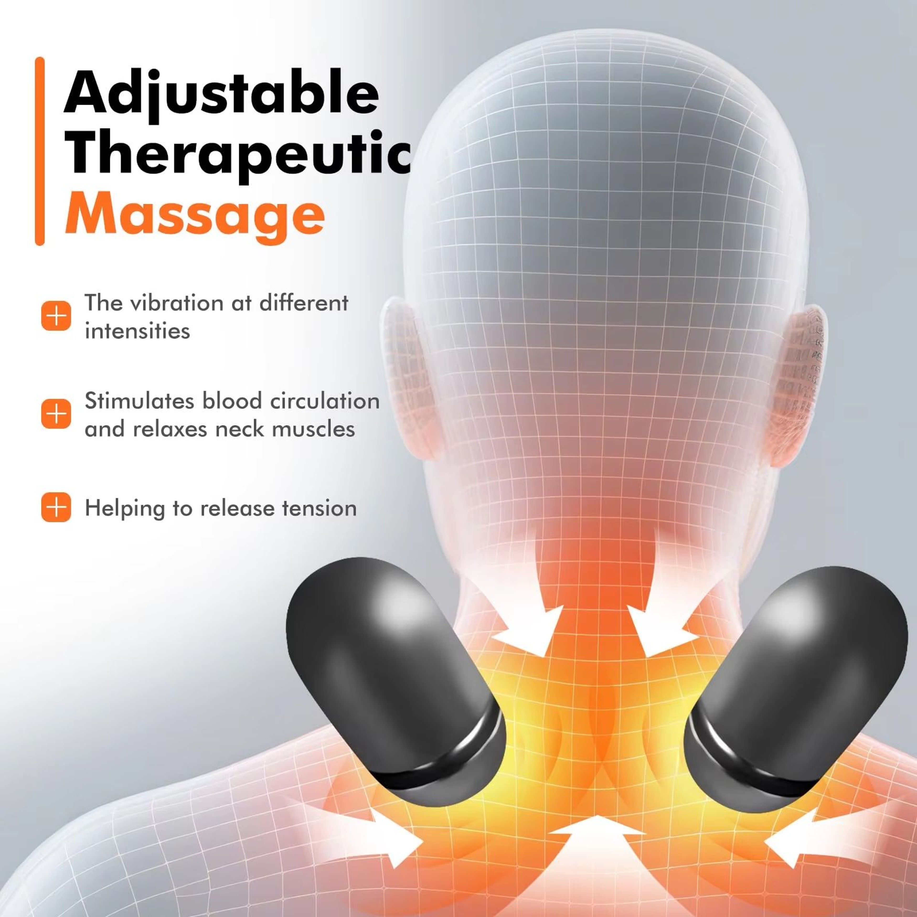 3in1 Heated Neck Massager Pillow With Traction And Deep Tissue For Posture Support 1