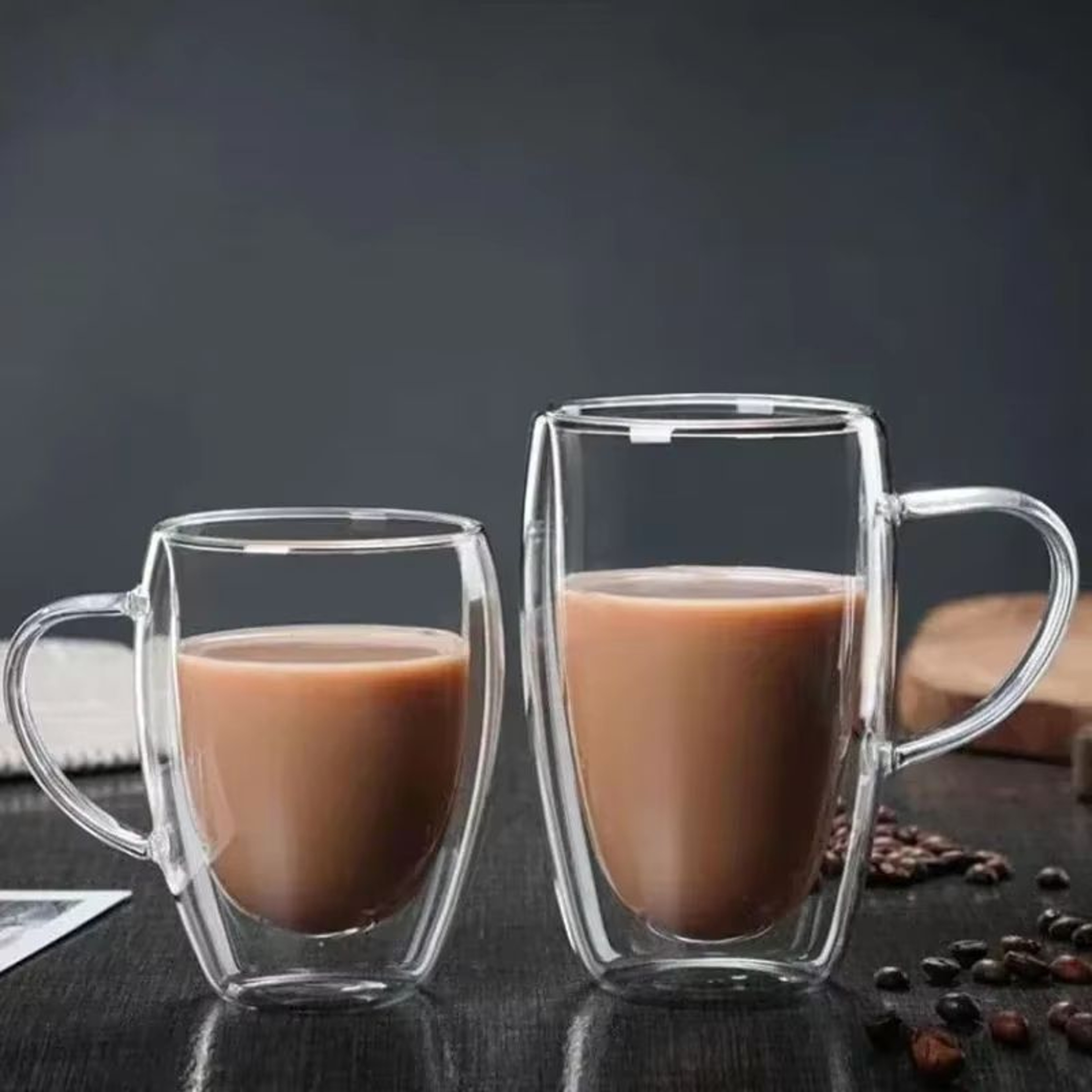 Transparent Double Wall Borosilicate Glass Cup 150450 Ml Insulated Coffee Tea  Juice Mug 3