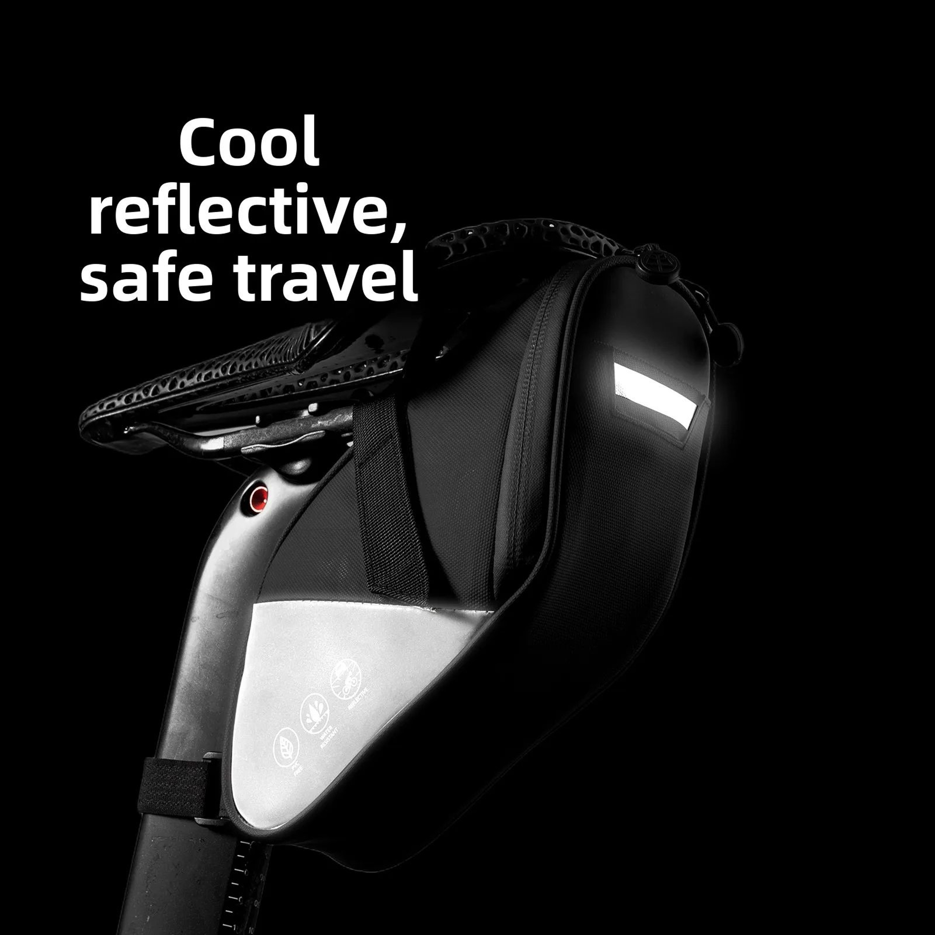 OFFBONDAGE Large Capacity Waterproof Bike Saddle Bag Shockproof Rear Tail Pack For MTB And Road Bik 3