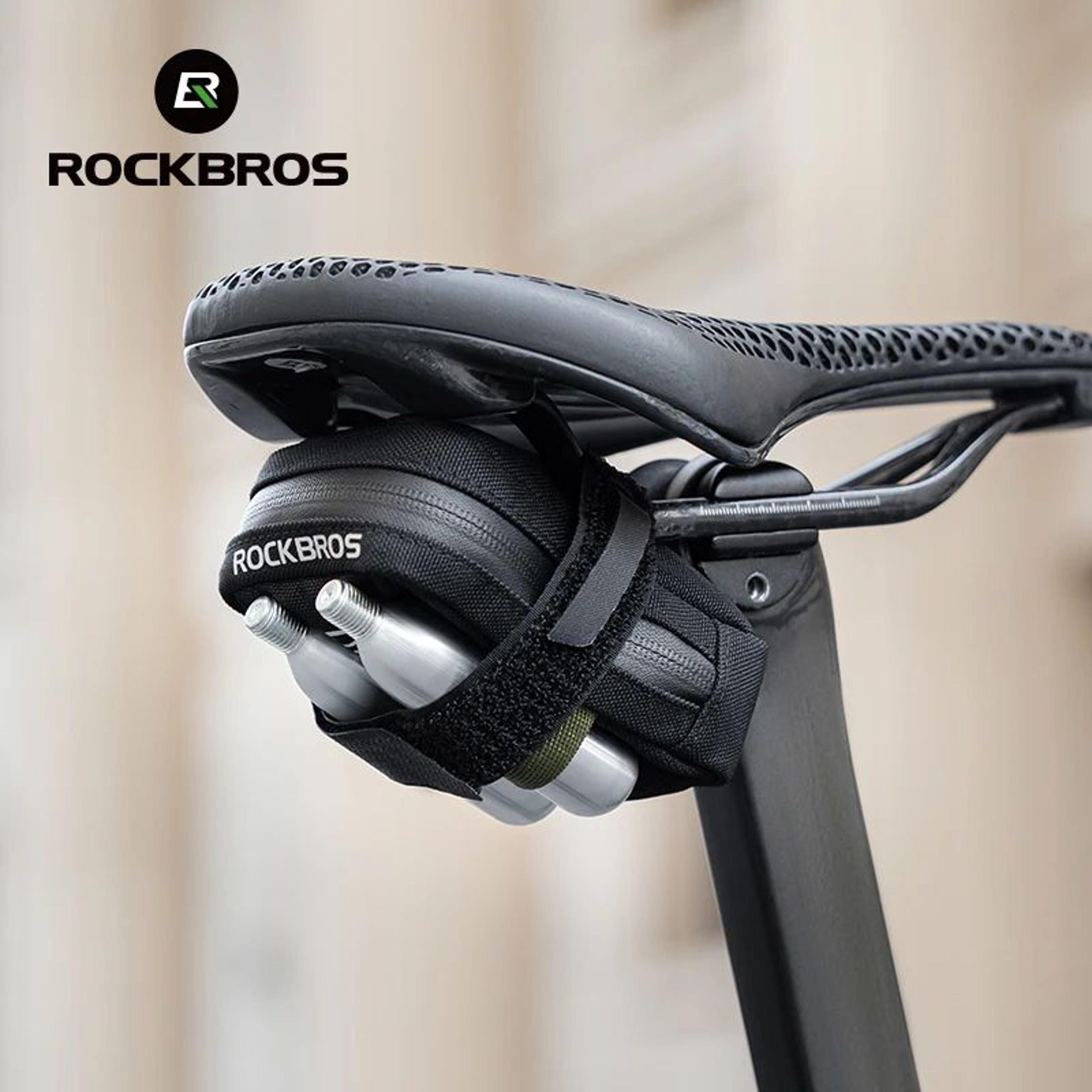 ROCKBROS 035L Mini Bike Saddle Bag Lightweight Portable Cycling Storage Pouch 3