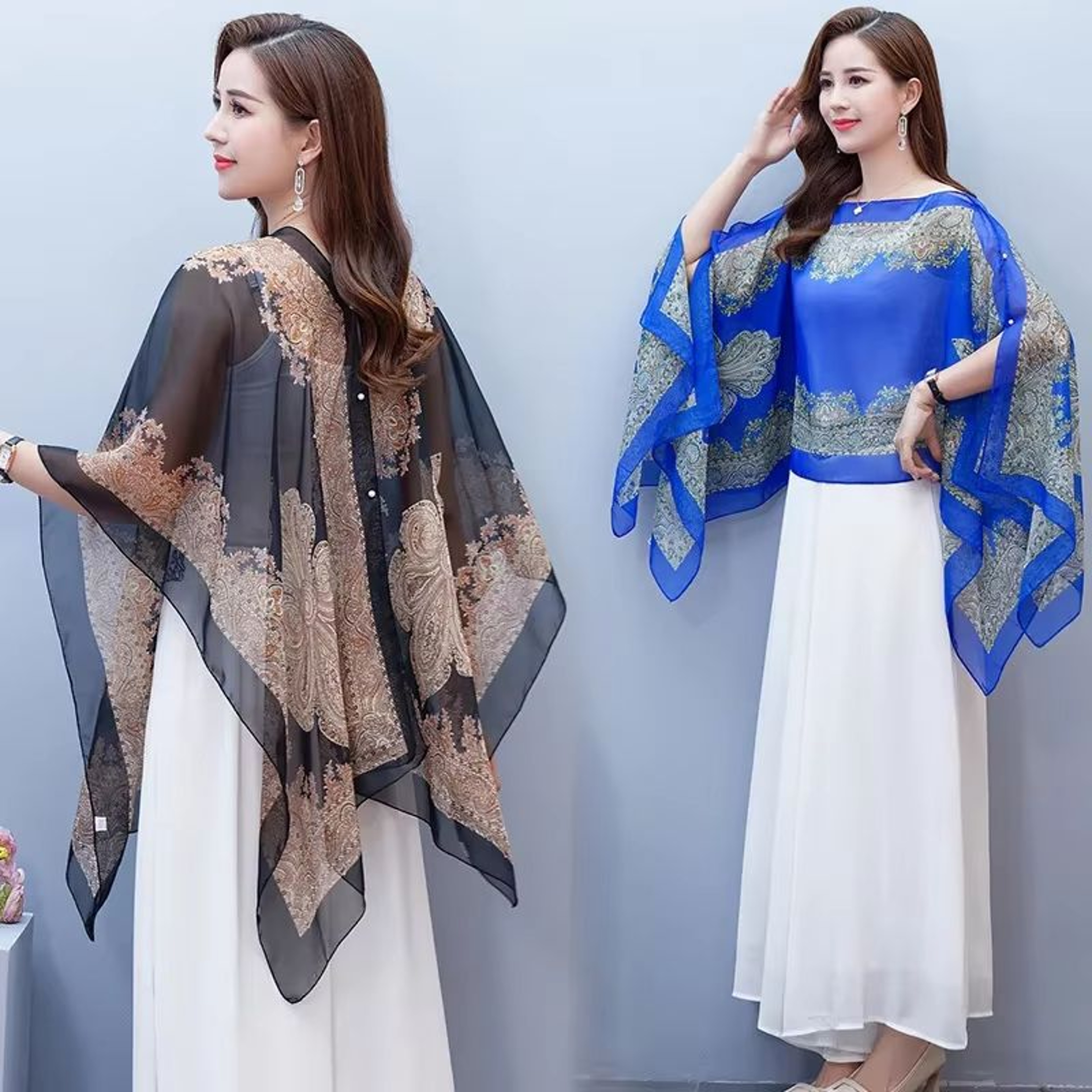 Lightweight Beach Shawl Scarf CoverUp Cardigan For Women 2