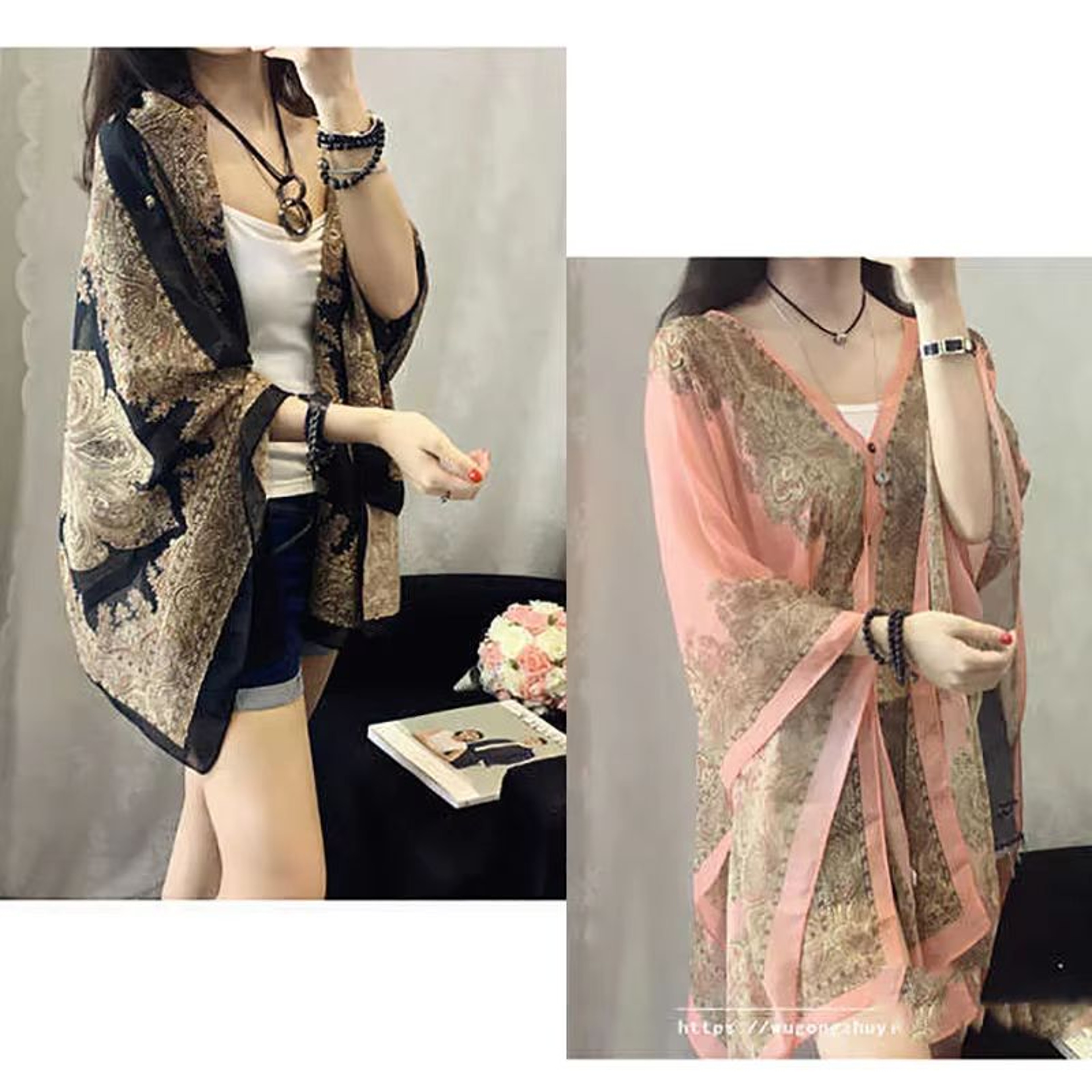 Lightweight Beach Shawl Scarf CoverUp Cardigan For Women 5