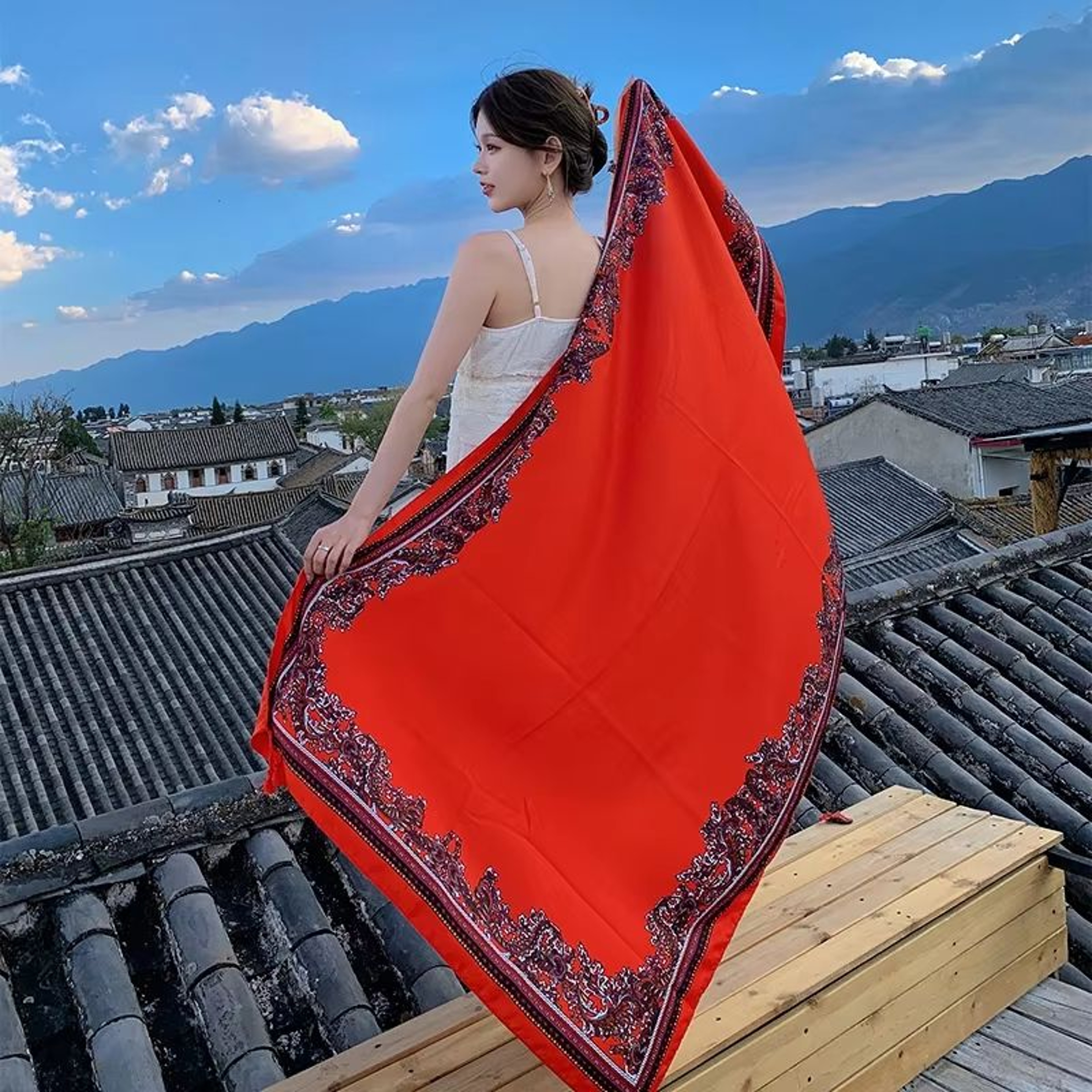 Large 3543x7087in Beach Sarong Wrap Scarf For Sunscreen And Travel 28