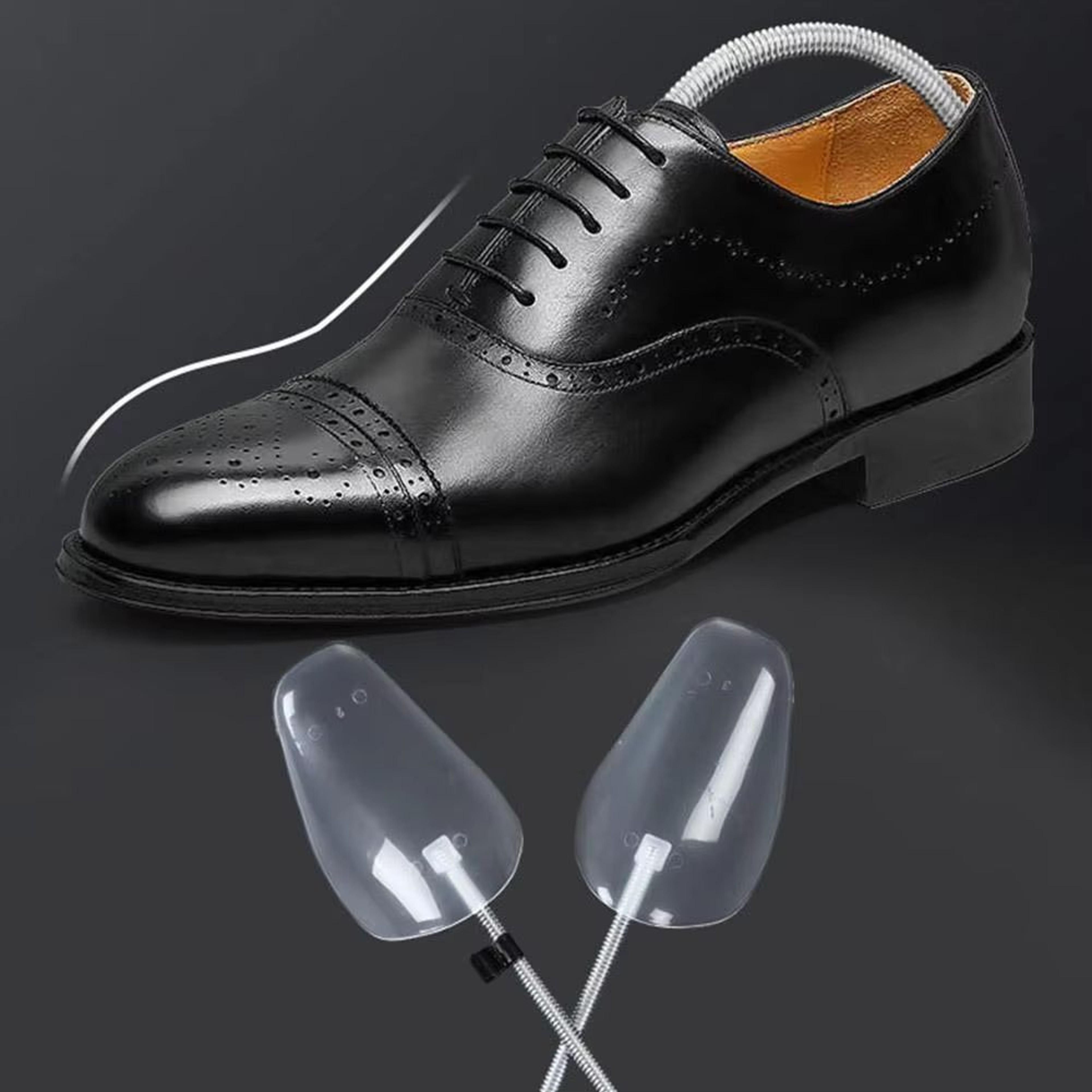 Plastic Spring Shoe Trees For Men And Women Fixed Fit Shoe Shaper Inserts 1 Pair 5
