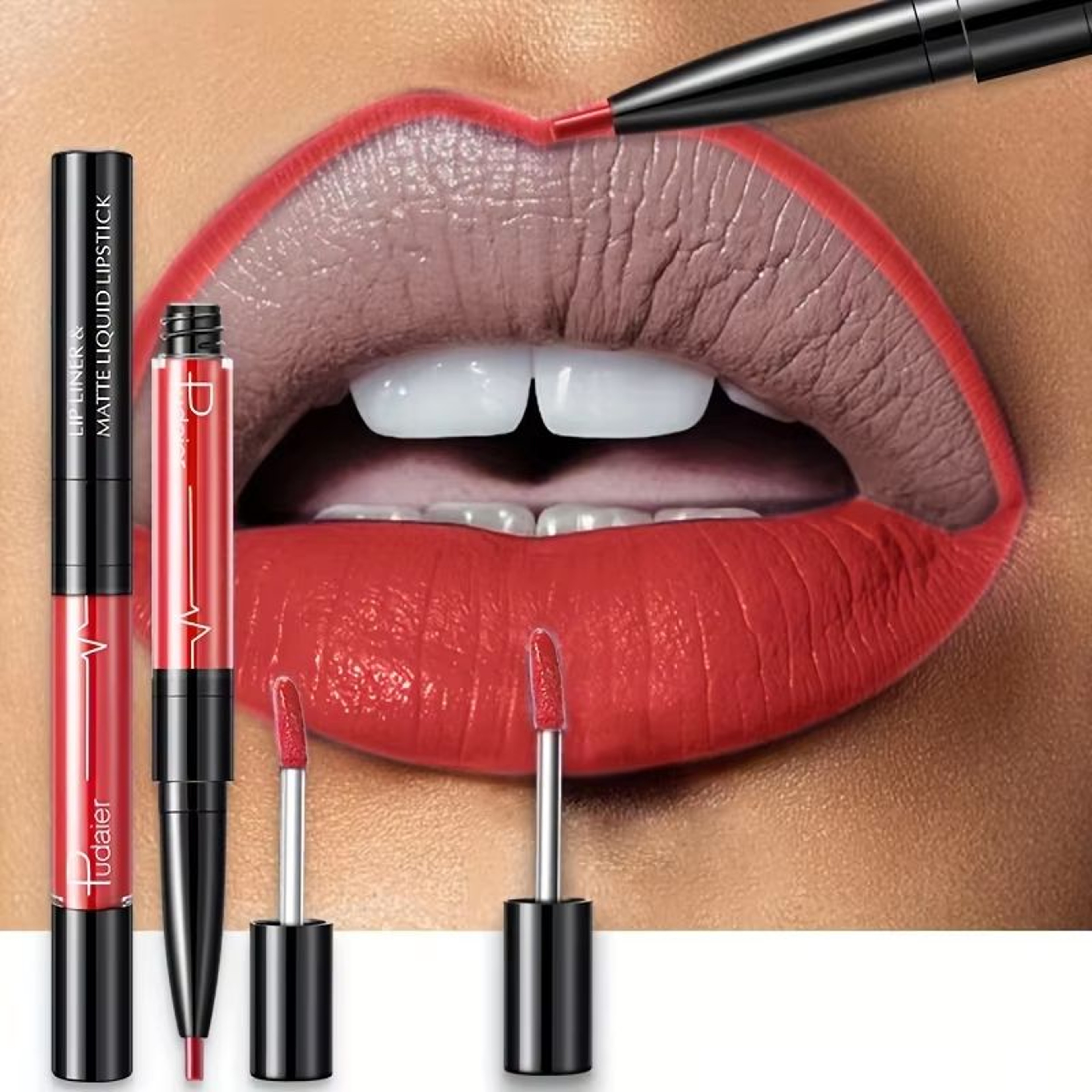 UltraPrecise Waterproof High Pigment Lip Liner  Smooth Sweatproof LongLasting Lip Contour Pencil 14