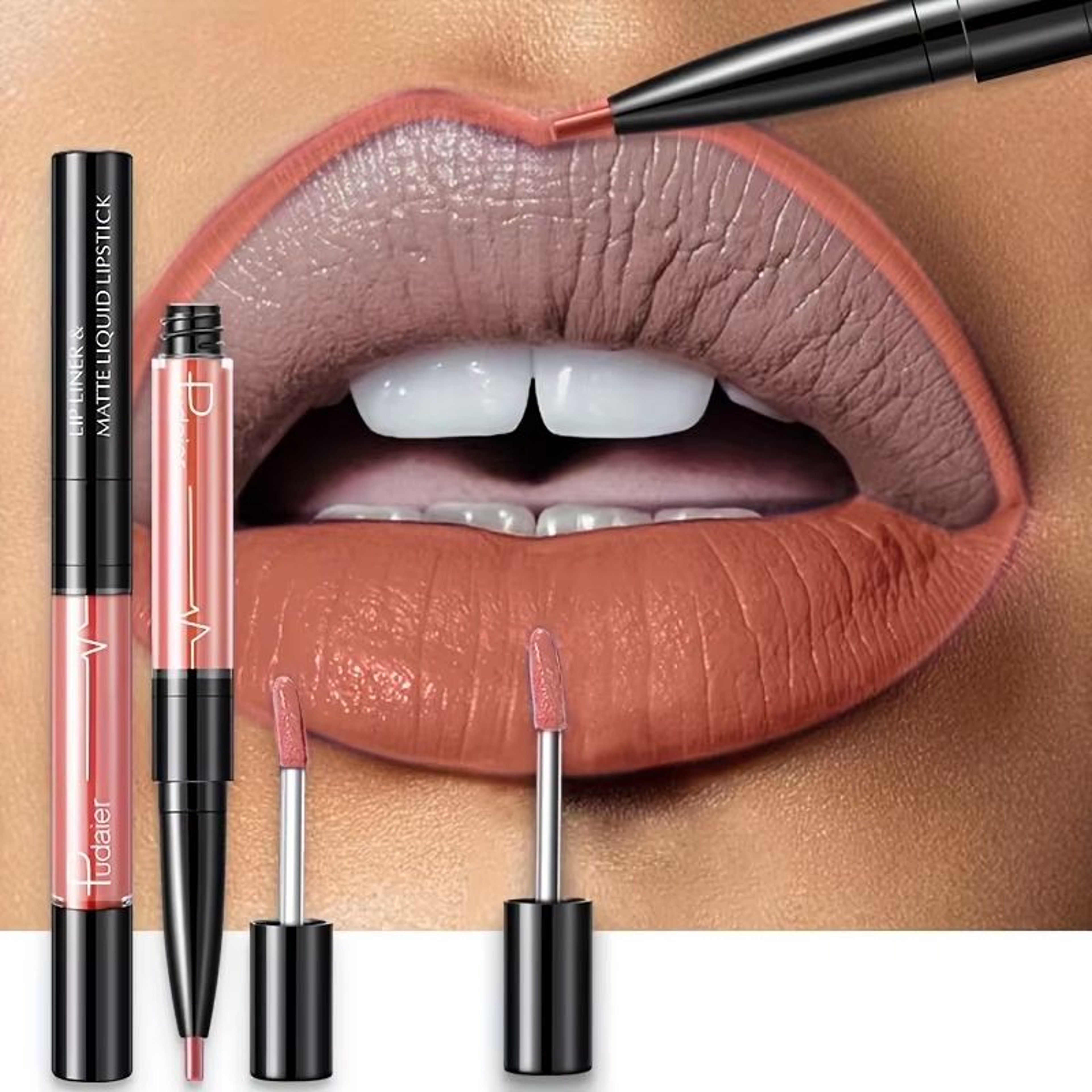 UltraPrecise Waterproof High Pigment Lip Liner  Smooth Sweatproof LongLasting Lip Contour Pencil 15