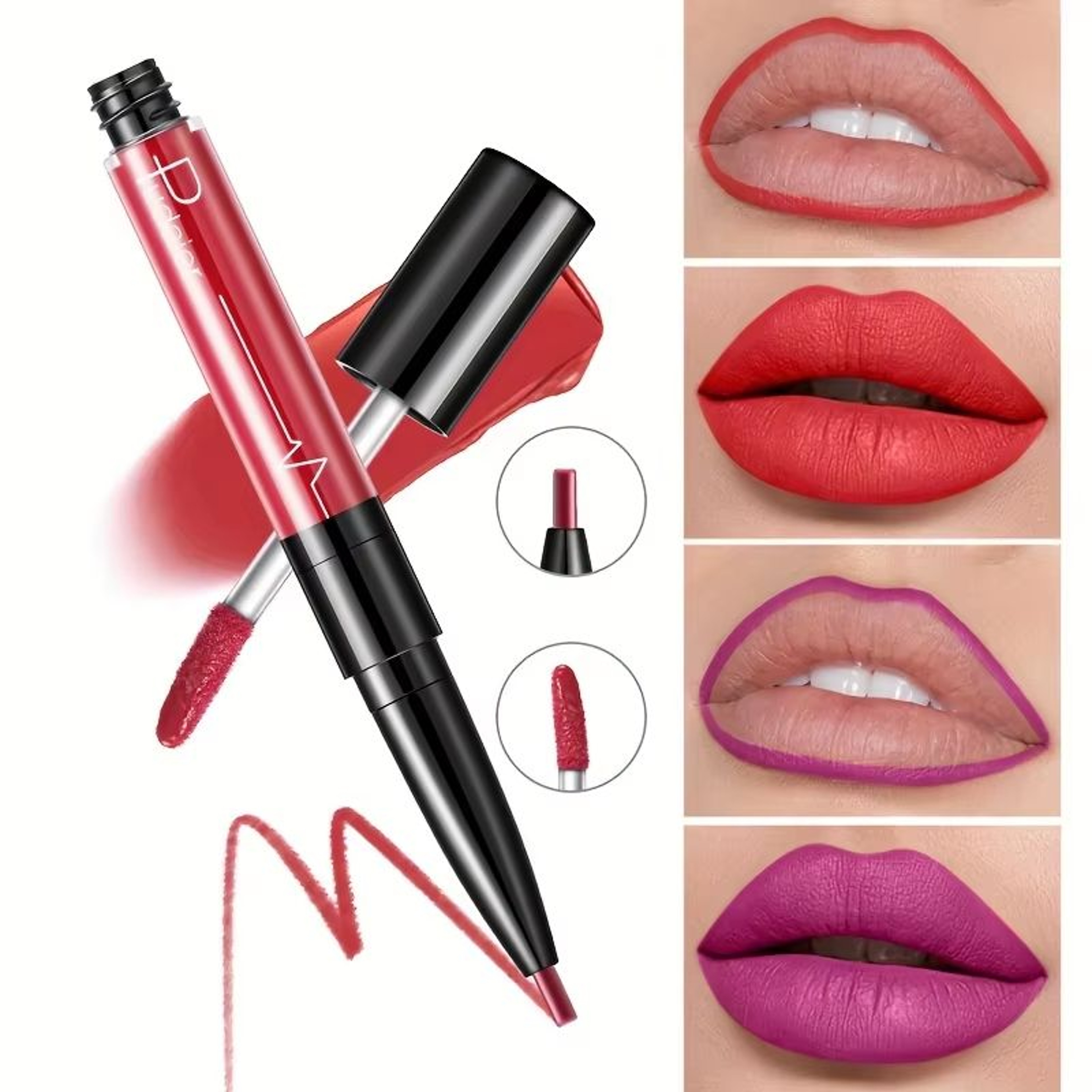 UltraPrecise Waterproof High Pigment Lip Liner  Smooth Sweatproof LongLasting Lip Contour Pencil 1