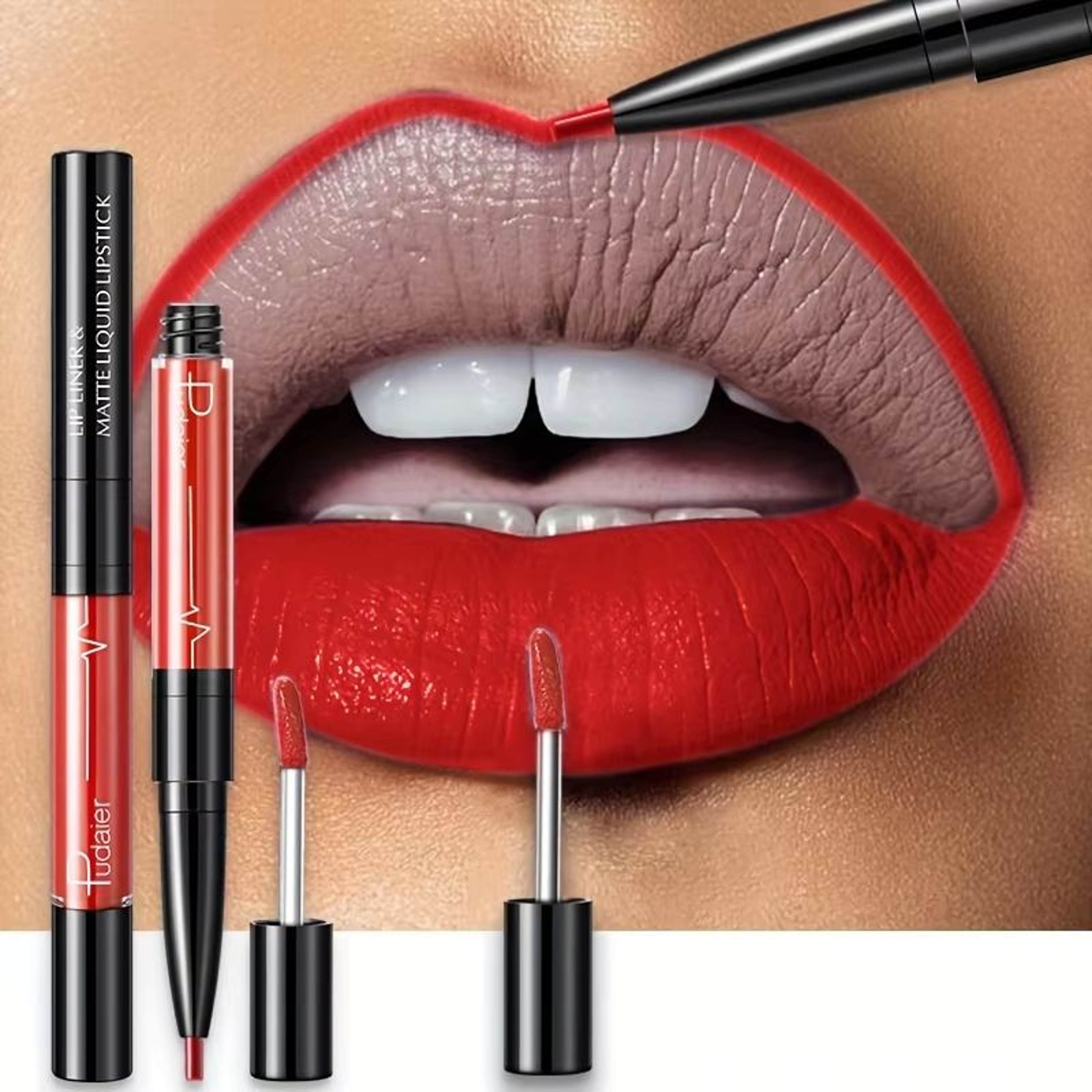 UltraPrecise Waterproof High Pigment Lip Liner  Smooth Sweatproof LongLasting Lip Contour Pencil 21