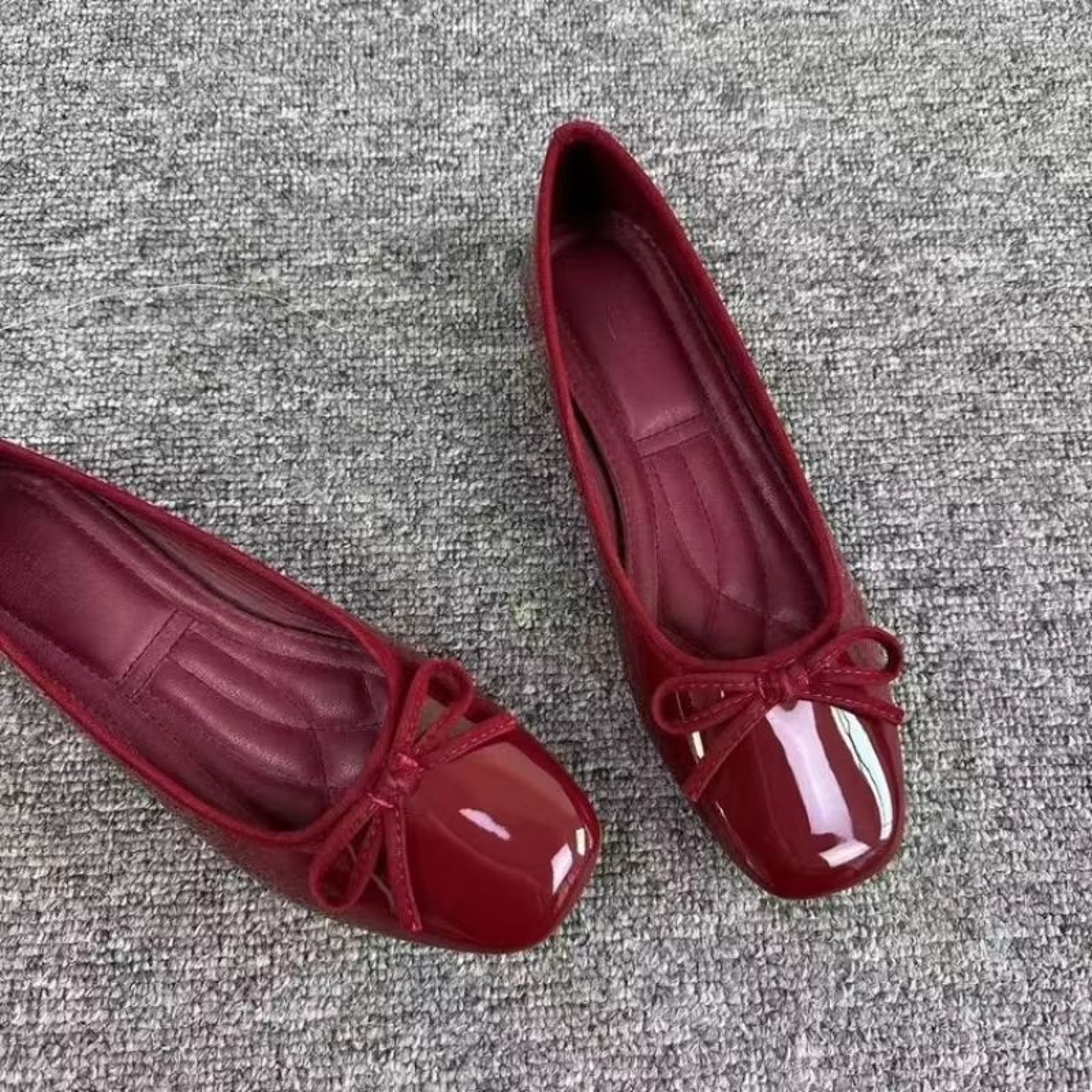 Womens French Style Square Toe Loafers With Bowknot Soft Sole Shallow Slip Ons For Office And Drivi 1