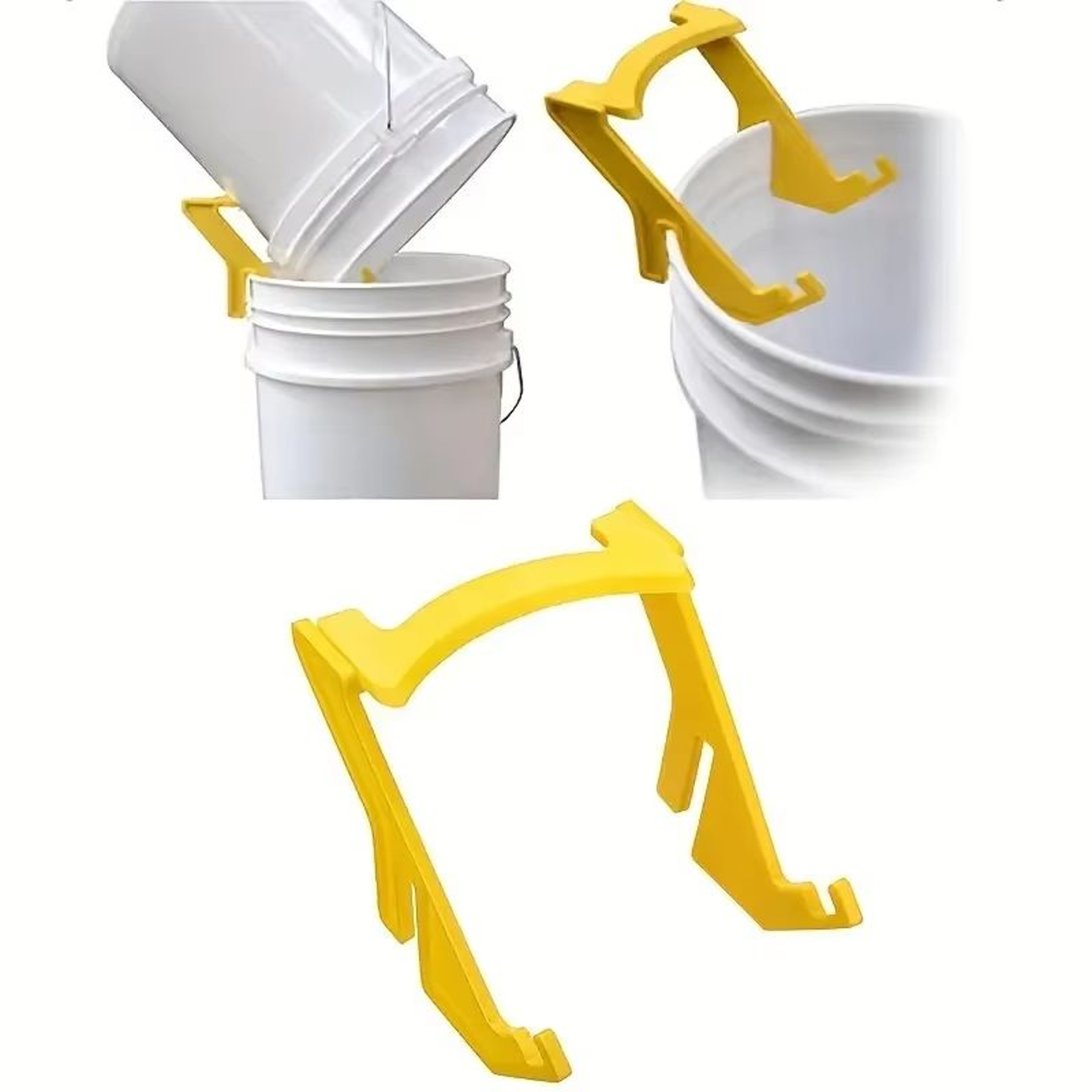 Plastic Bee Honey Bucket Rack Frame Grip Holder Beekeeping Tool 3
