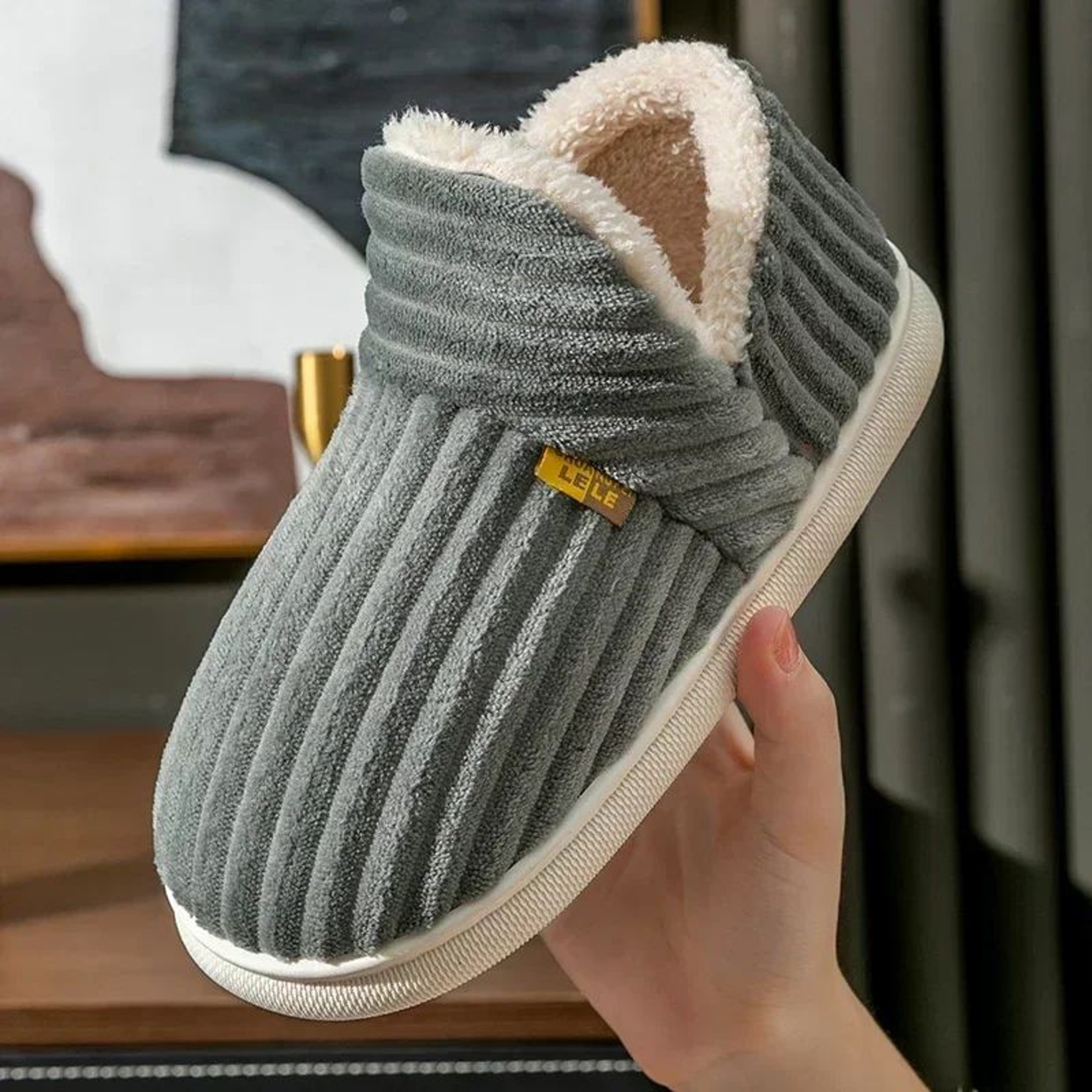 WarmStep Plush Winter Slippers For Couples  NonSlip Cozy Home Slides 2