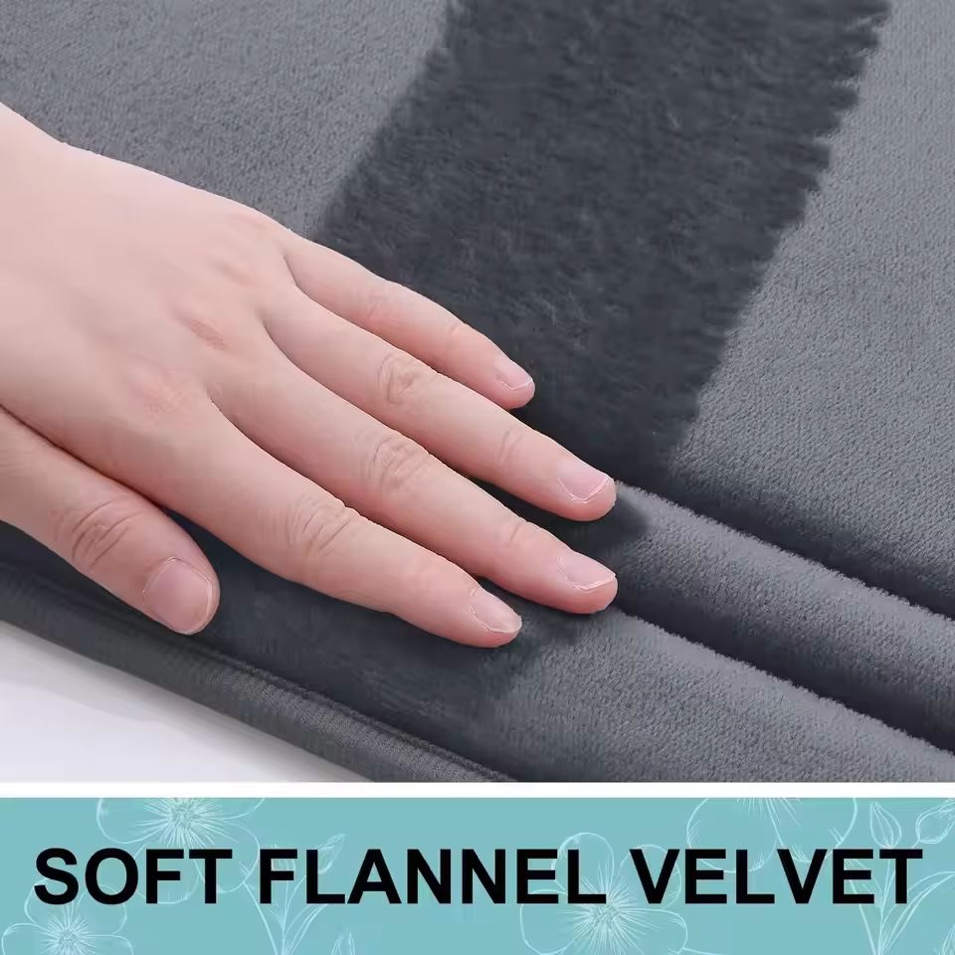 CloudDry Thick Coral Fleece QuickDry Bathroom Mat 2
