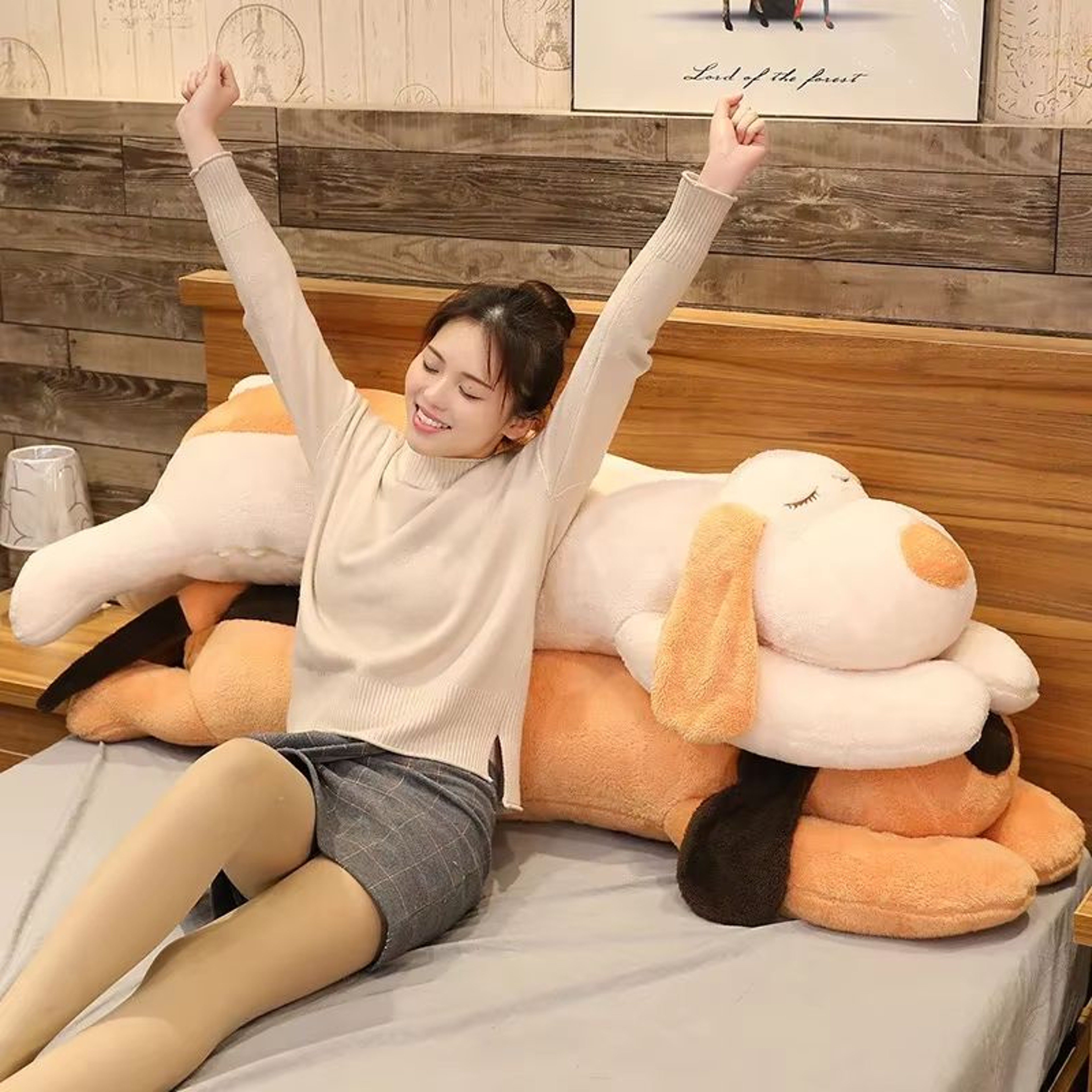 CuddleBuddy Giant Soft Down Cotton Plush Pillow Doll 4