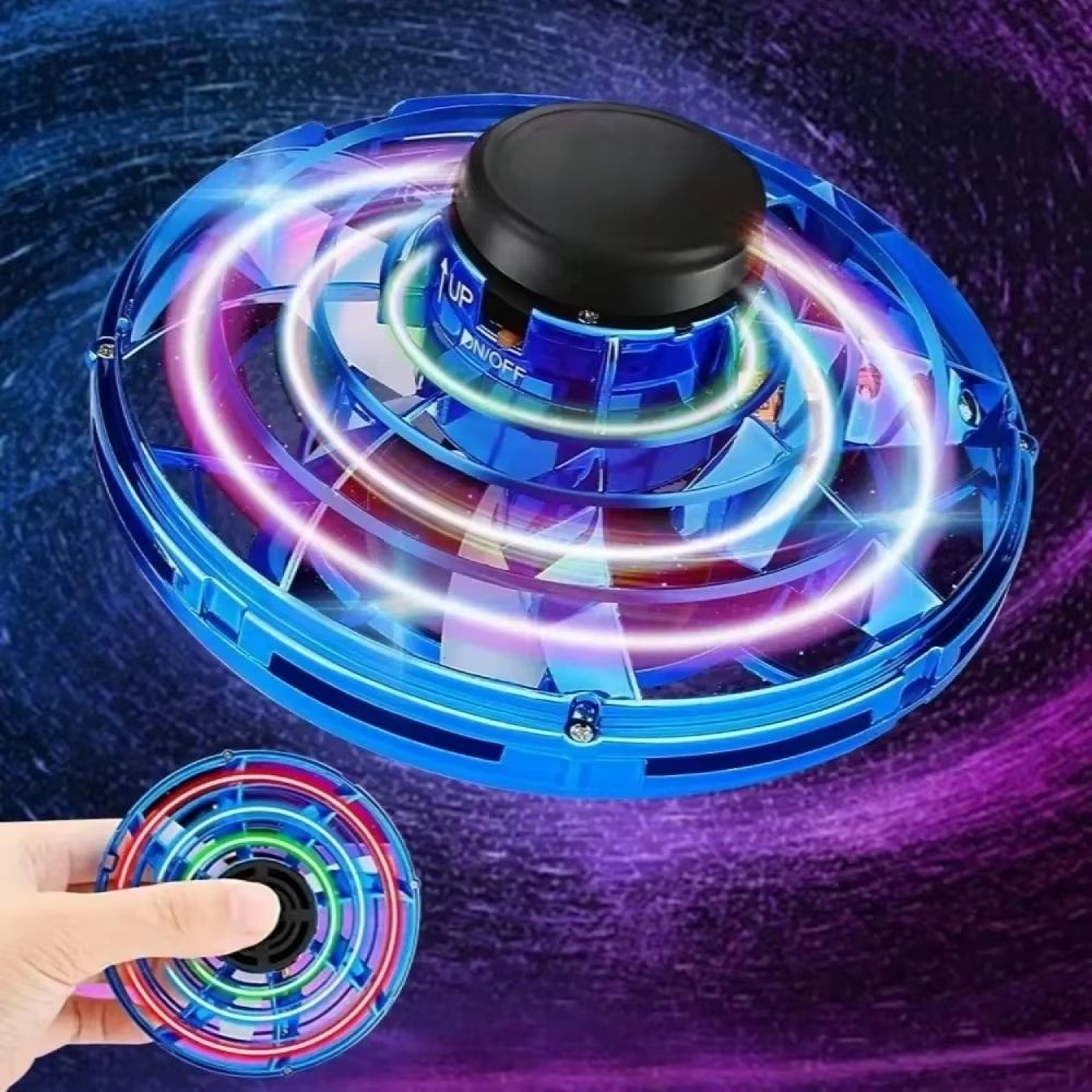 Fly Nova LED Flying Orb Ball Hand Controlled Boomerang Spinner Toy 8