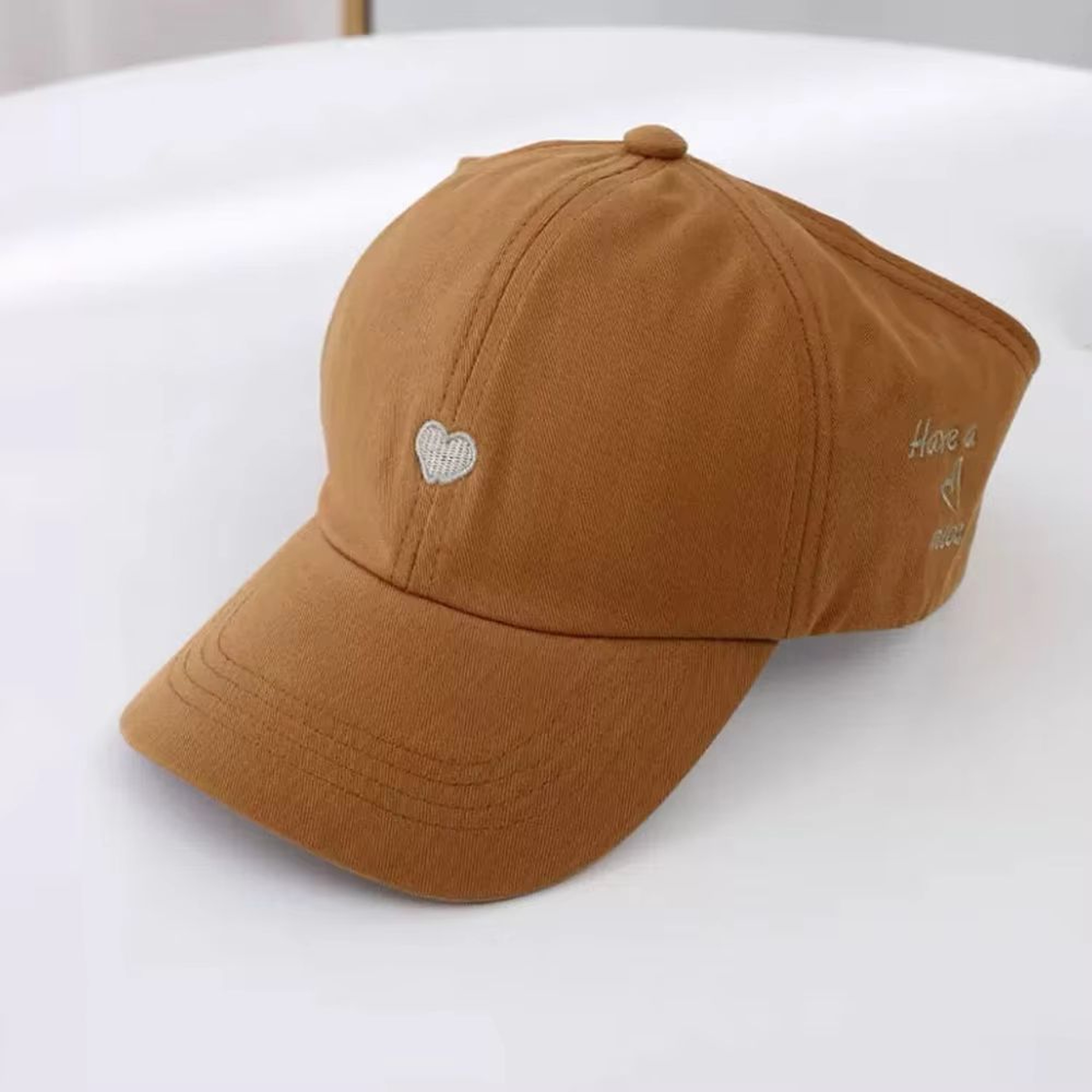 Kids Baseball Cap With Heart Visor Design Adjustable Summer Sun Hat 8