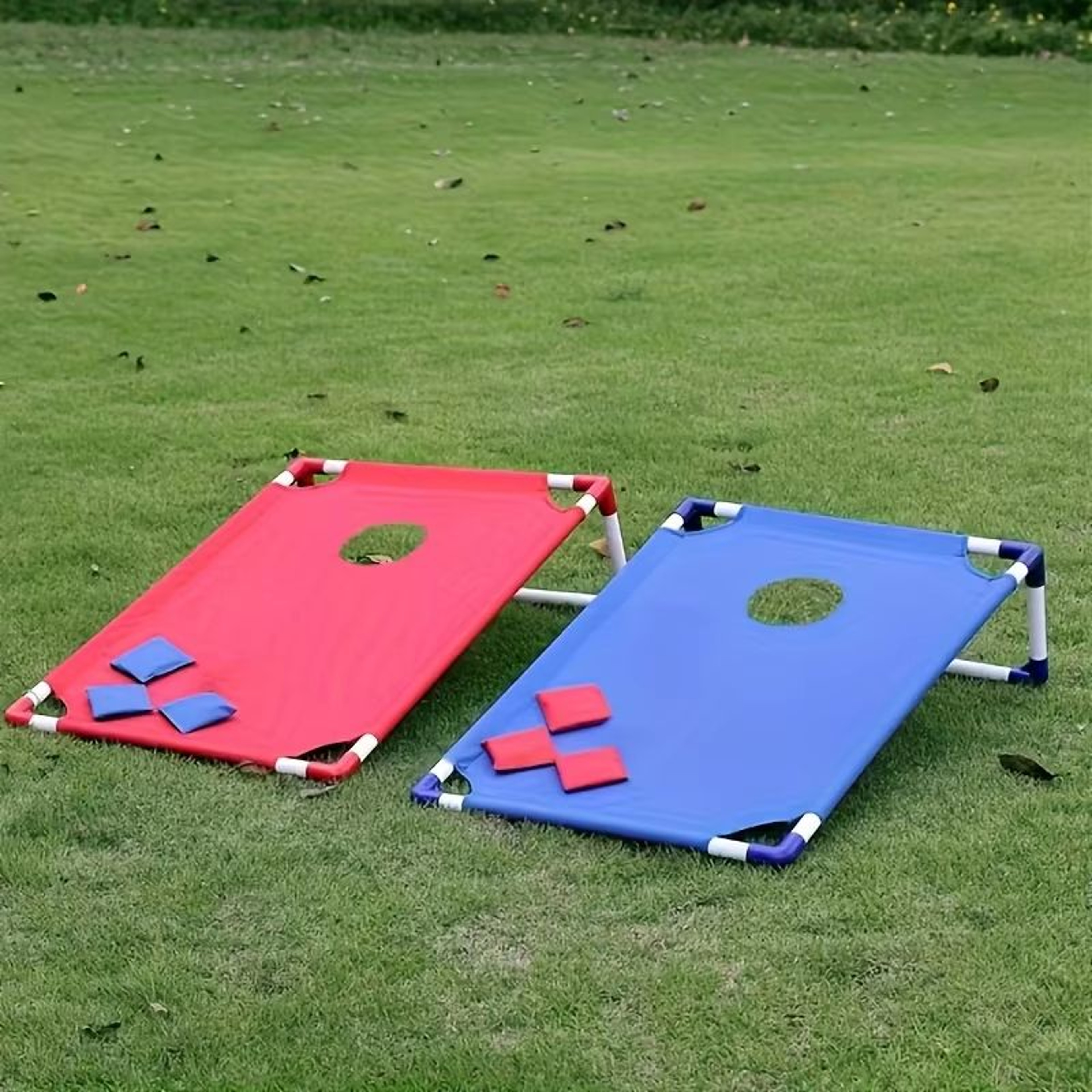 Portable Cornhole Game Set Foldable Beach Bean Bag Toss Boards 3