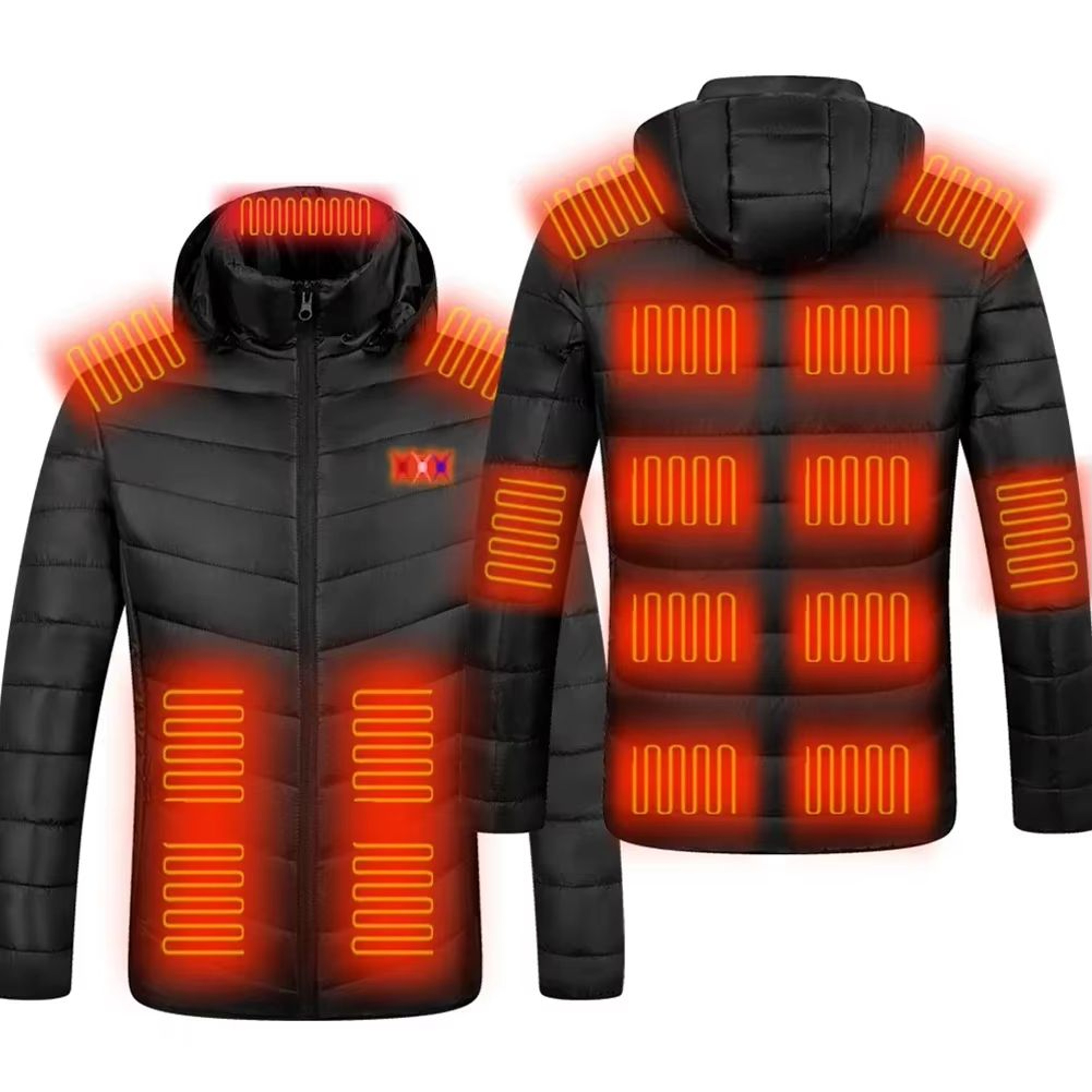 Unisex Rechargeable Electric Heating Jacket With 3 Heat Levels  Windproof Thermal Outerwear For Cam 12