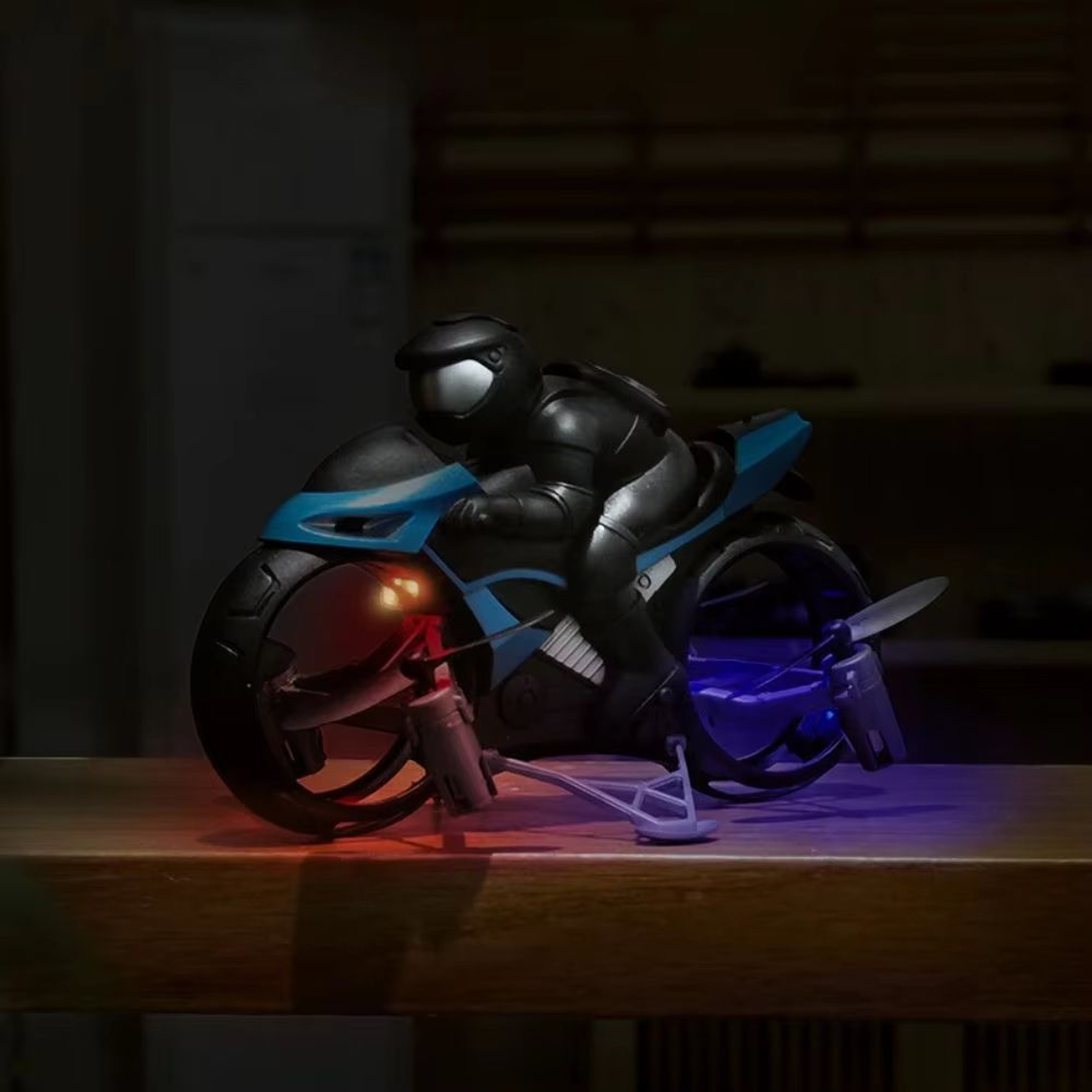 SkyRider DualMode RC Motorcycle And Remote Control Stunt Drone 4
