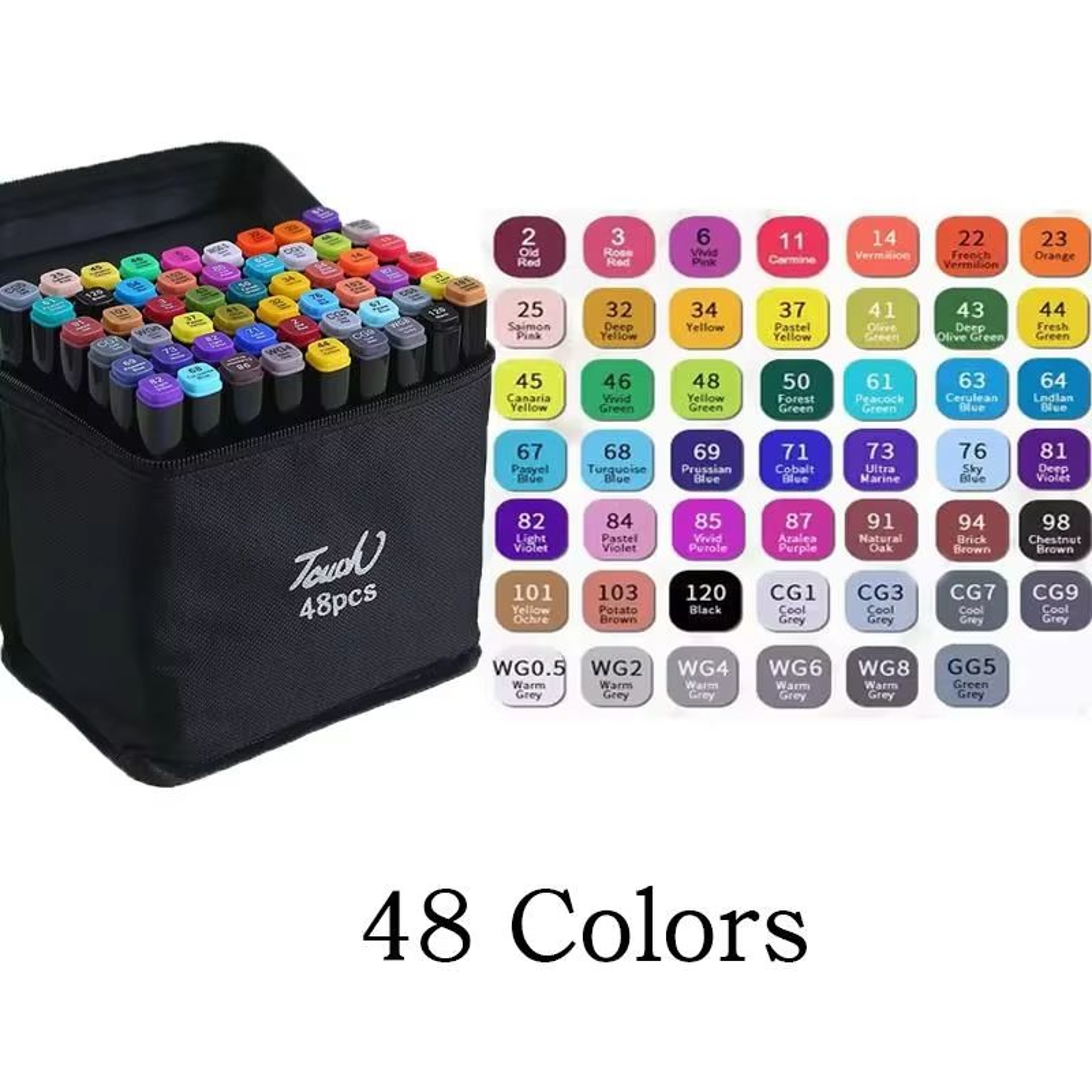 ColorSpectrum DualTip Permanent Art Marker Pens Set 7