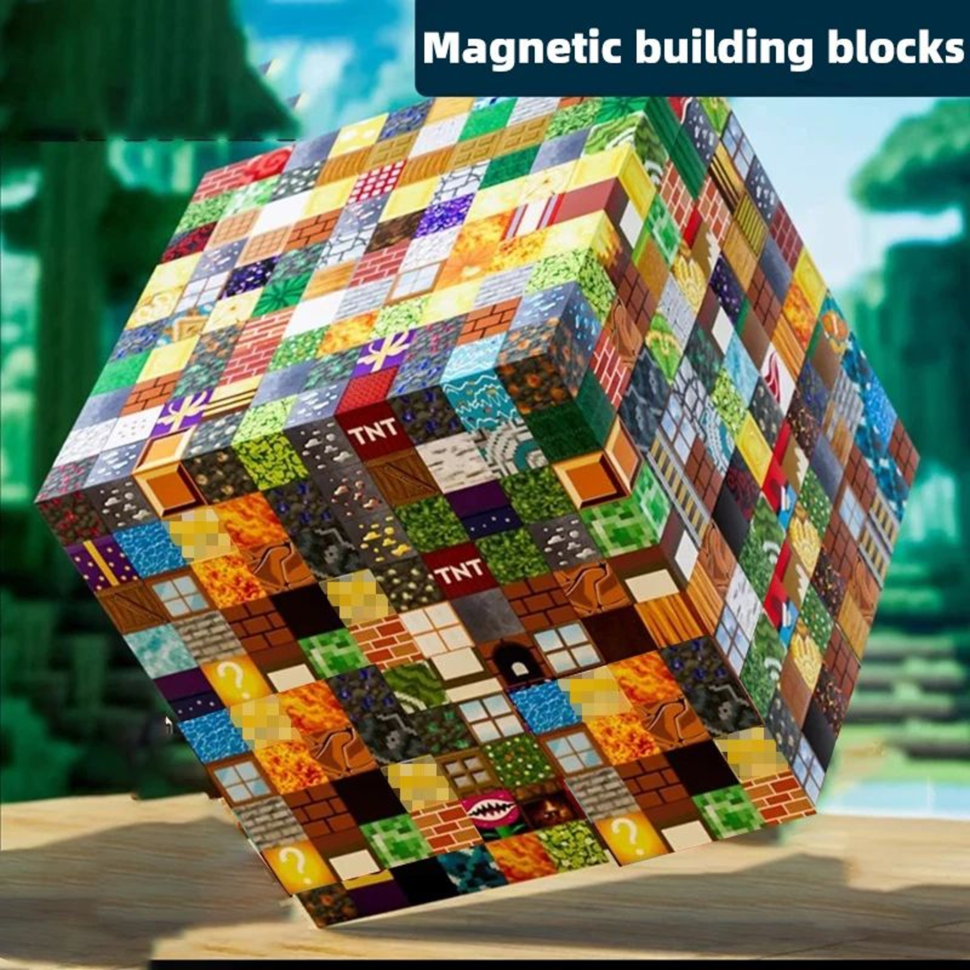 MagnaBuild Play  Store Magnetic Building Block Set DIY Kids Toy With Storage Box 2