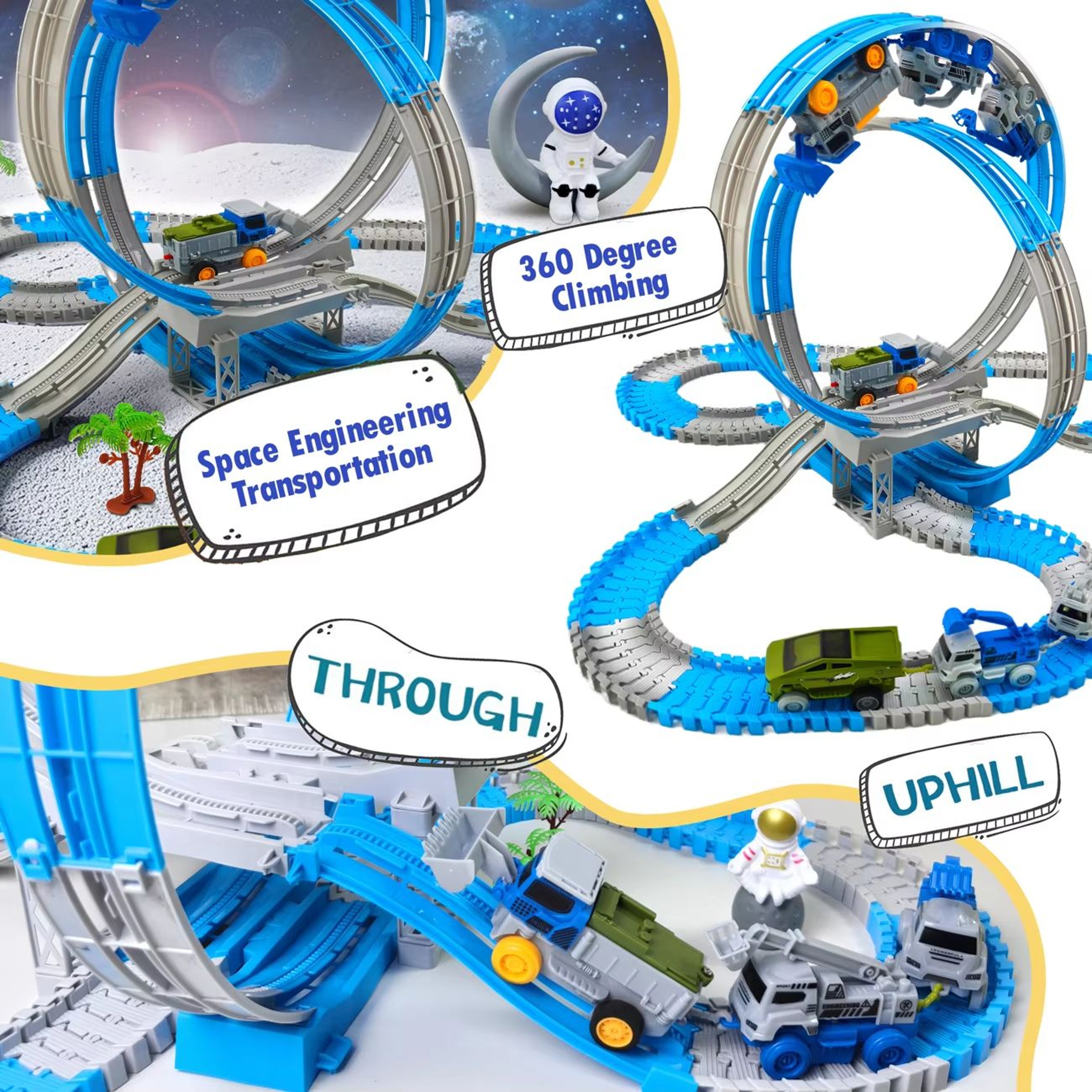 Space Track Magic Climbing Bendable Flexible Race Track Toy For Kids 1