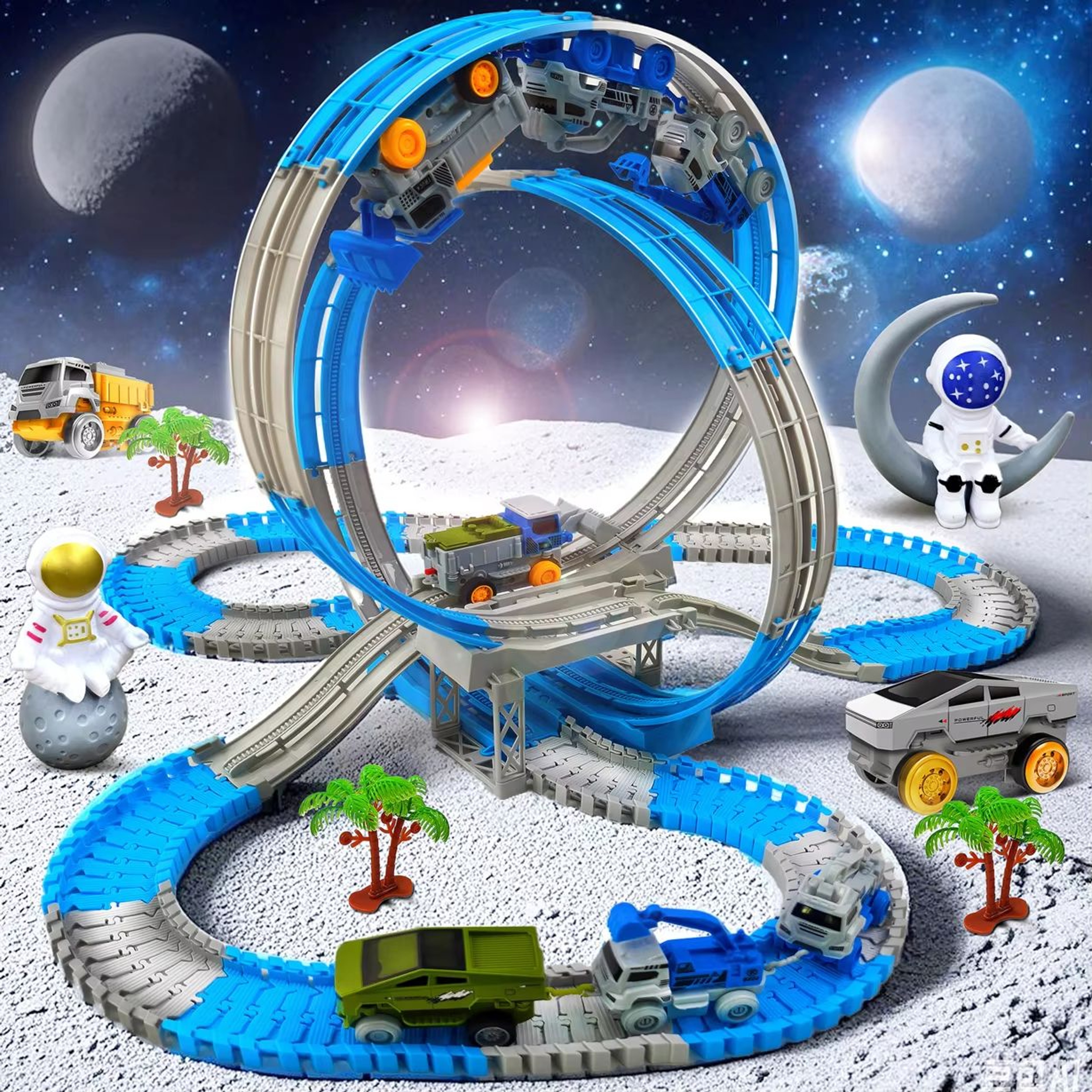 Space Track Magic Climbing Bendable Flexible Race Track Toy For Kids 2