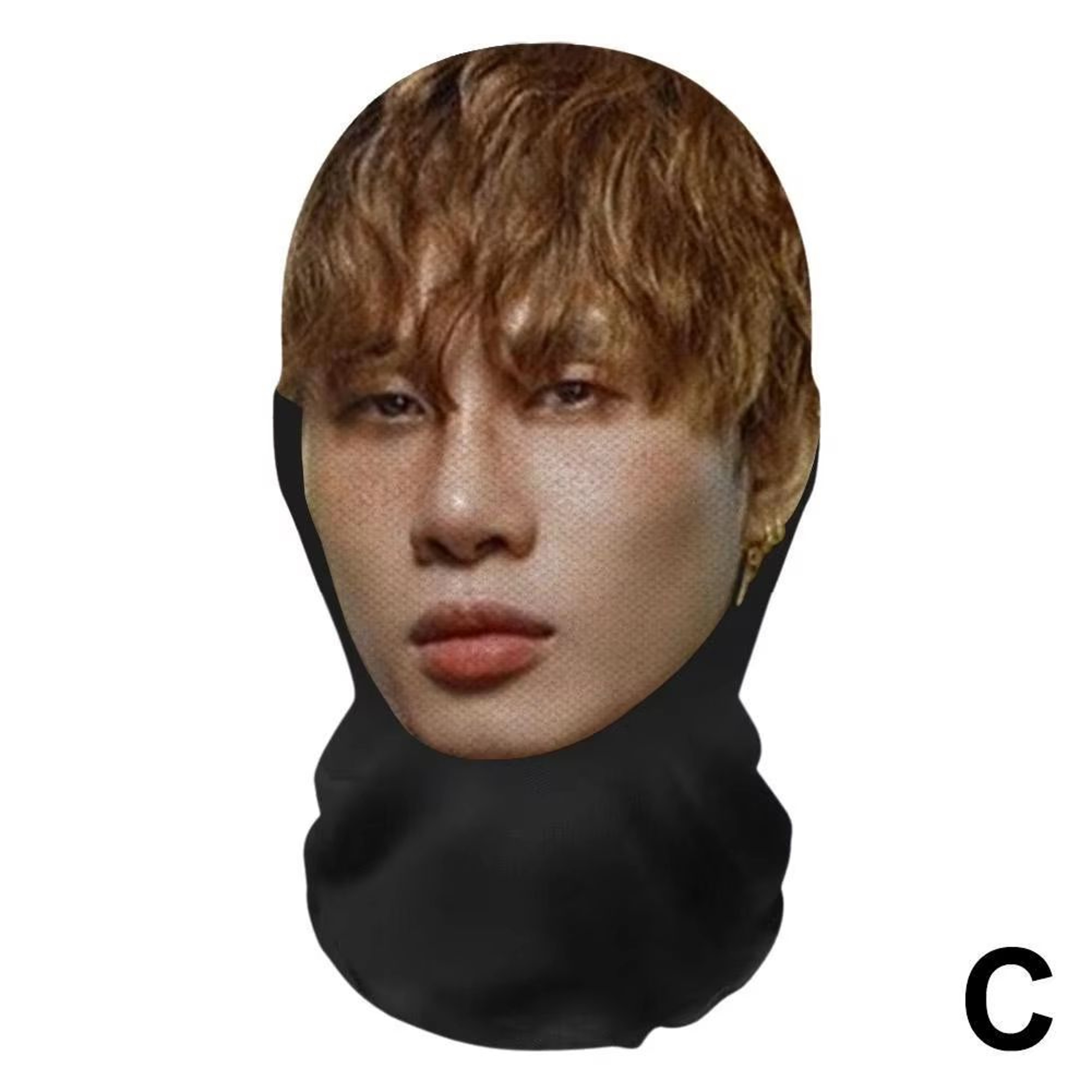 MeshVision 3D Printed Full Face Elastic Mesh Mask Unisex Cosplay  Party Balaclava Headwear 12