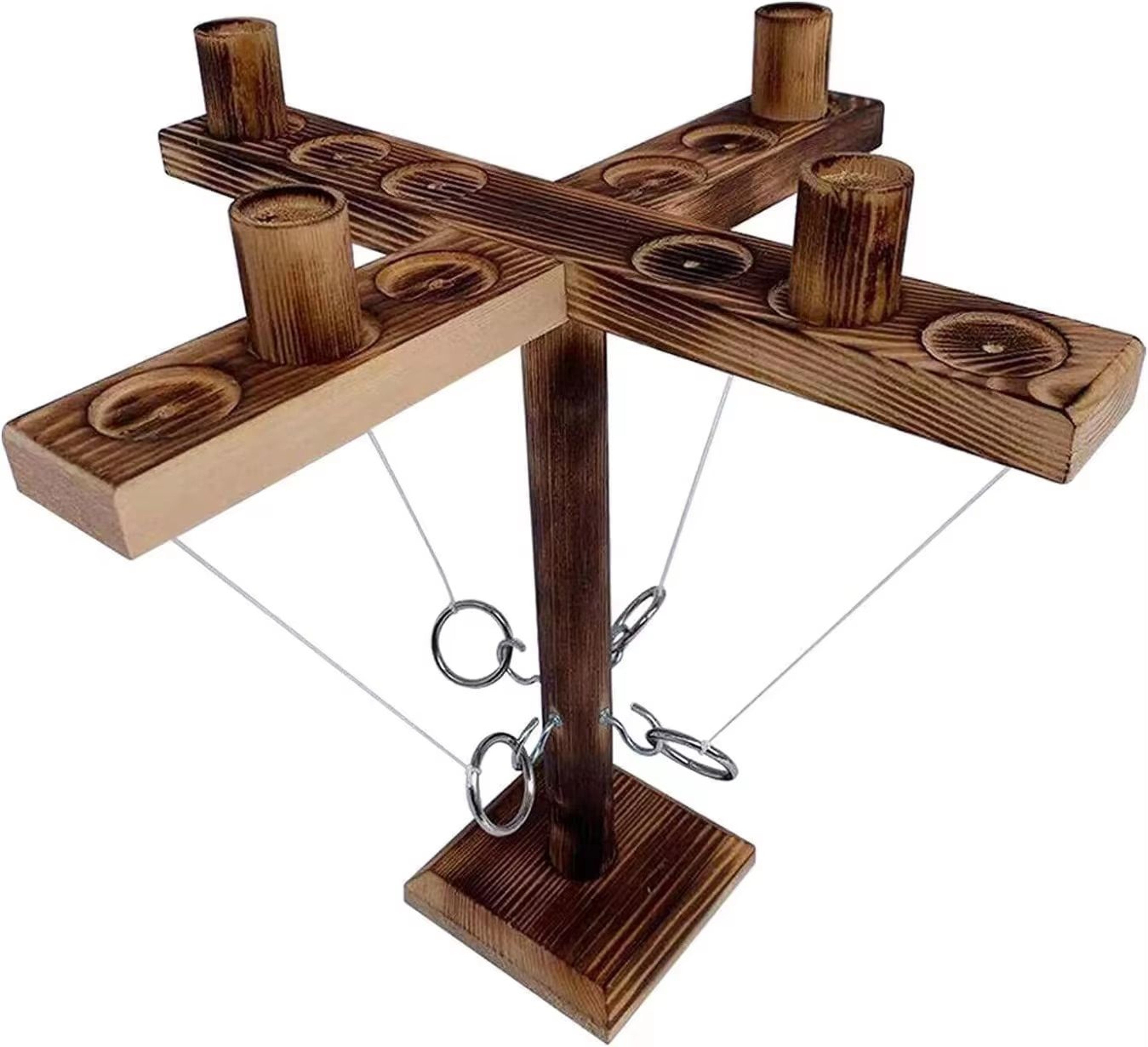 Ring Toss Table Games With Shot Ladder Bundle For Kids Adults Home Party Fun 6