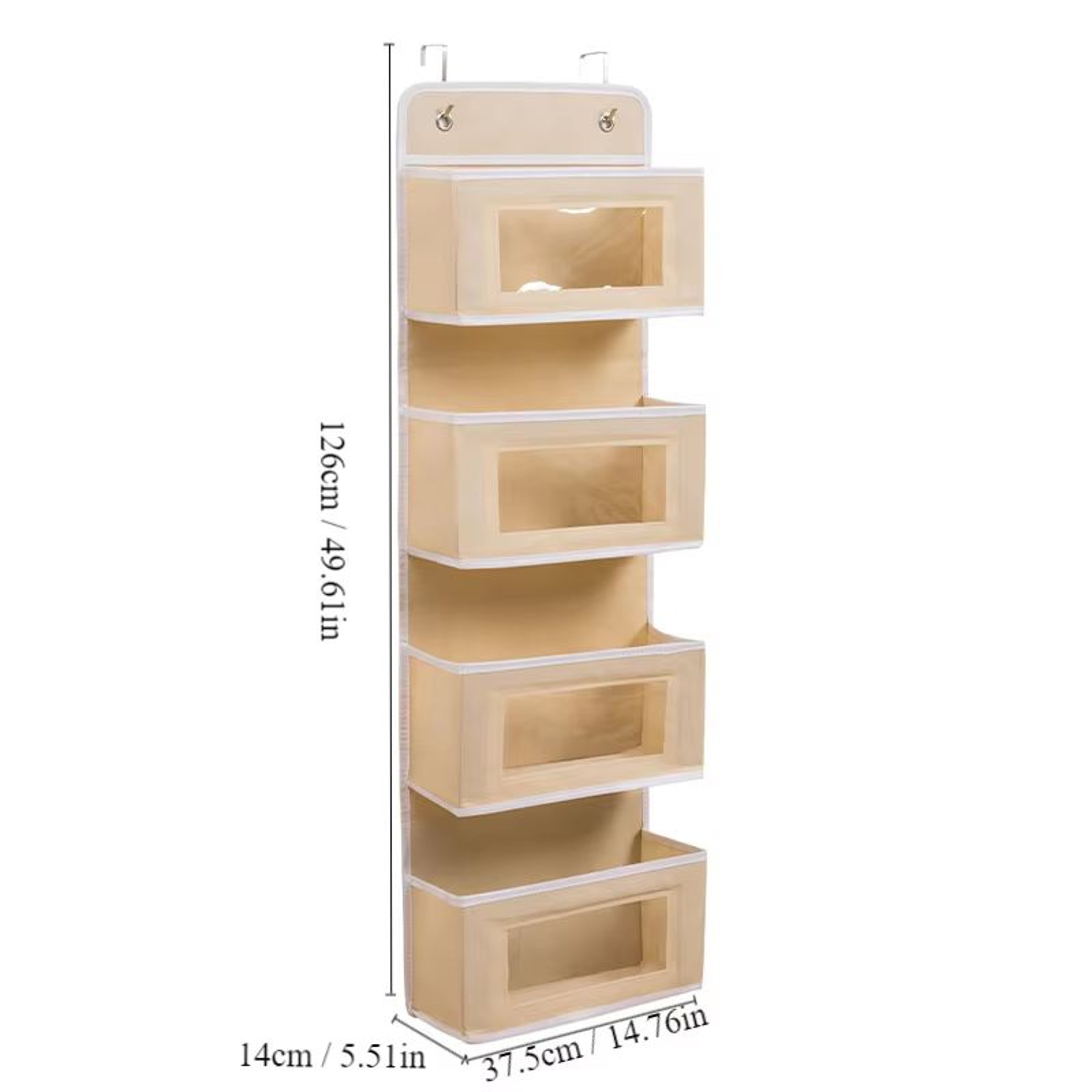 FourLayer Door Hanging Fabric Storage Organizer Bag For Underwear Socks And Sundries 5