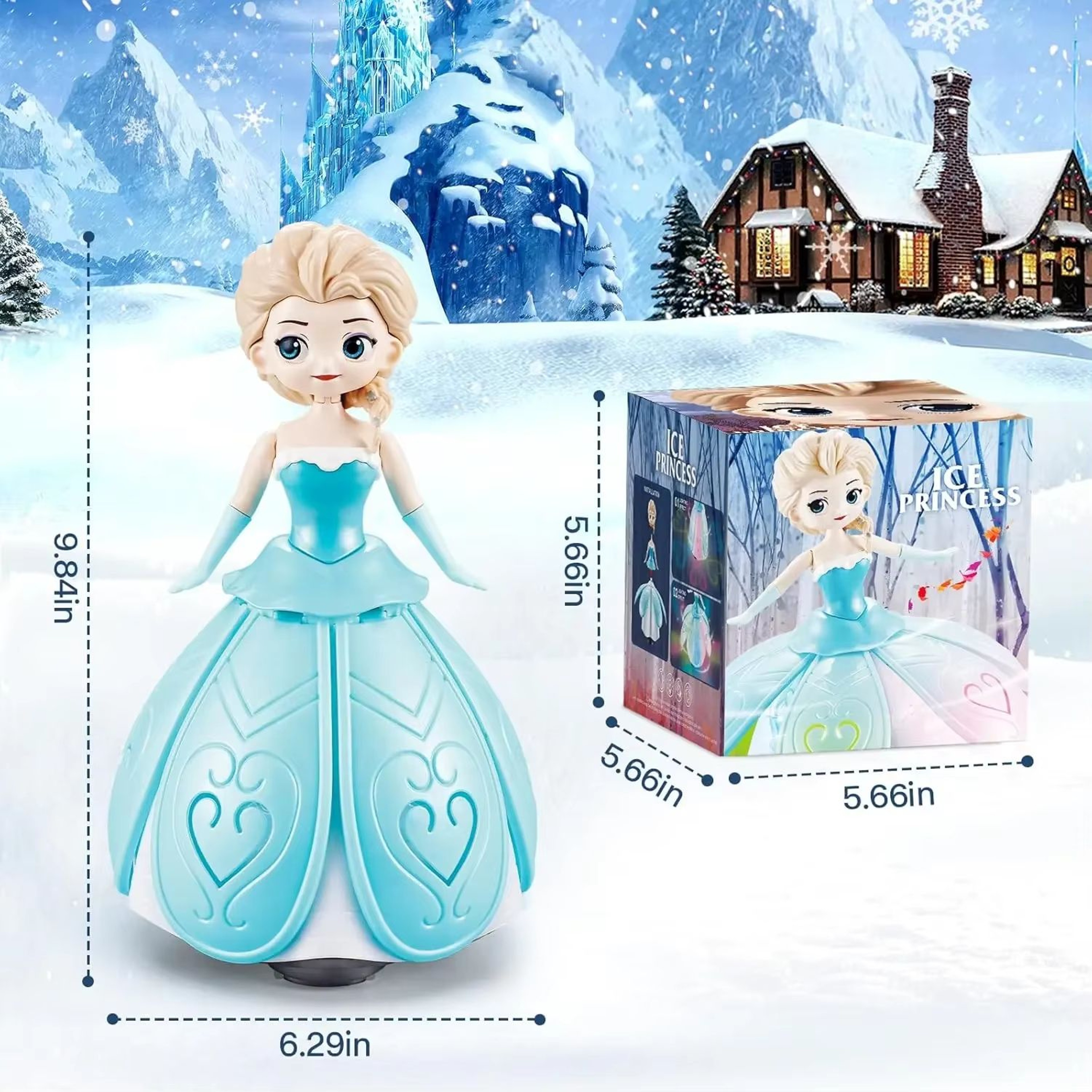 Dancing Princess Interactive Spin Robot Toy With Lights  Music For Kids 6
