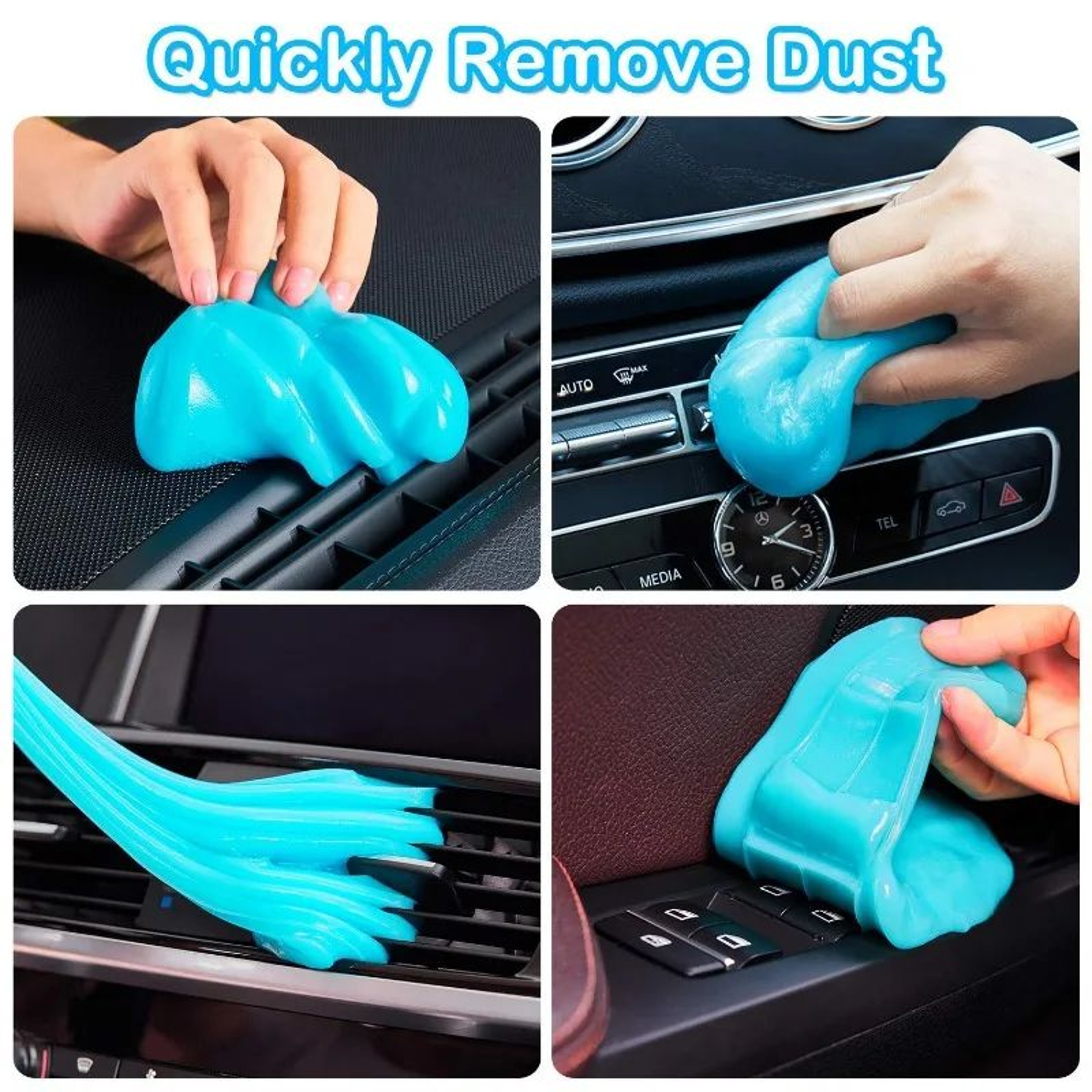 Reusable Car Cleaning Gel Slime Magic Mud For Interior And Electronics 2