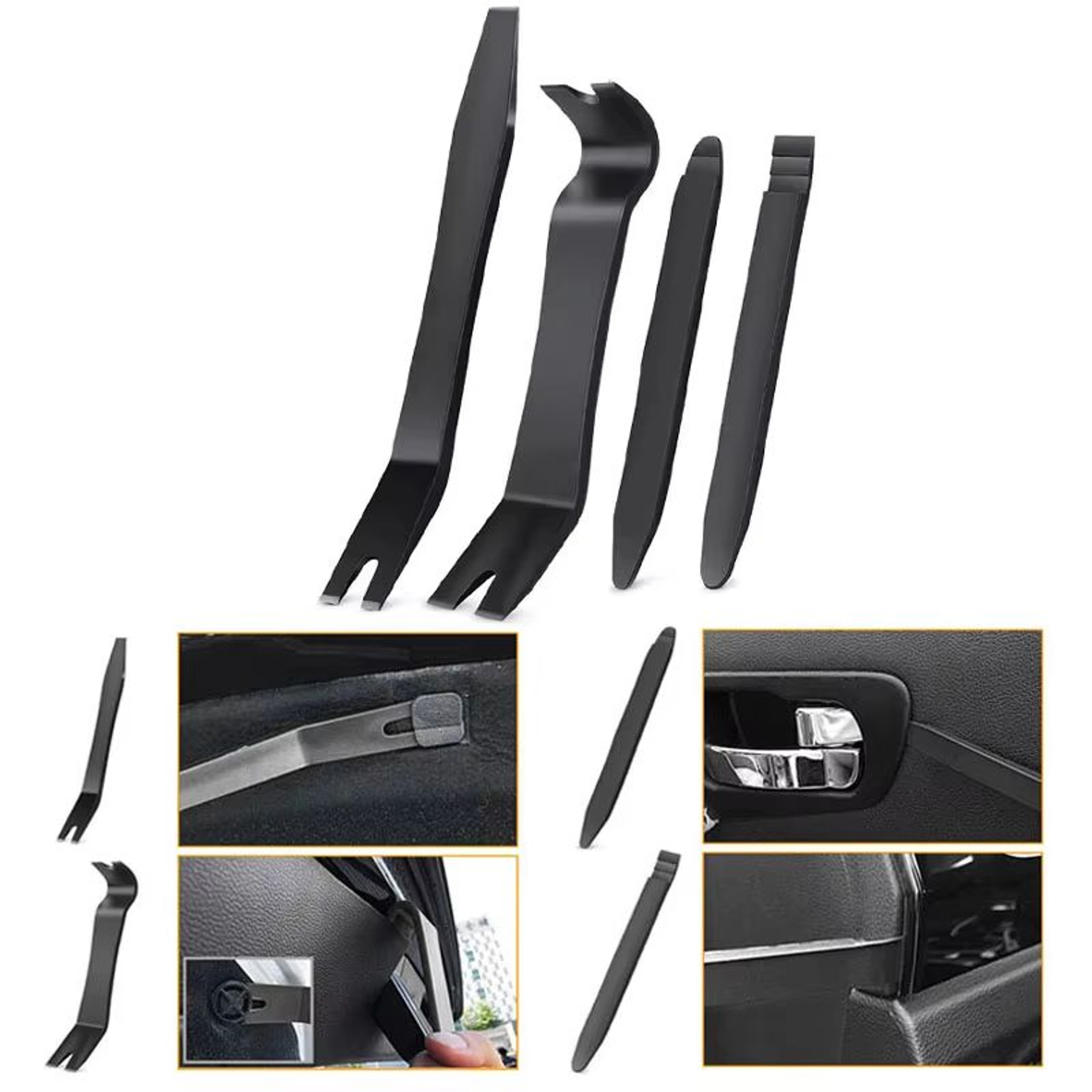 Pro Auto Trim Removal Tool Kit  Universal No Scratch Interior Panel  Clip Pry Set 1