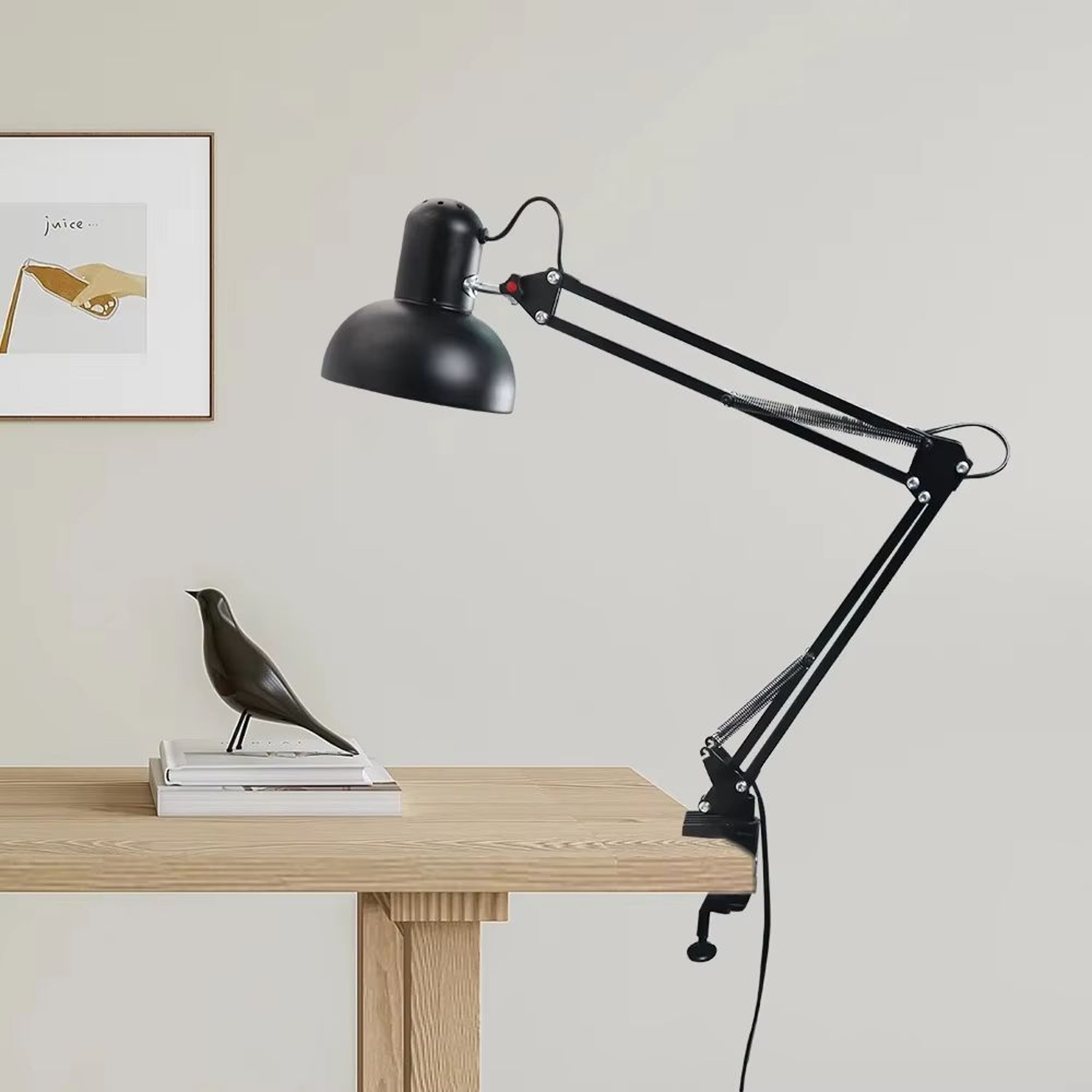 Adjustable Clamp LED Study Table Lamp  Folding Desk Light For School Work Office Nail Gel Station 4