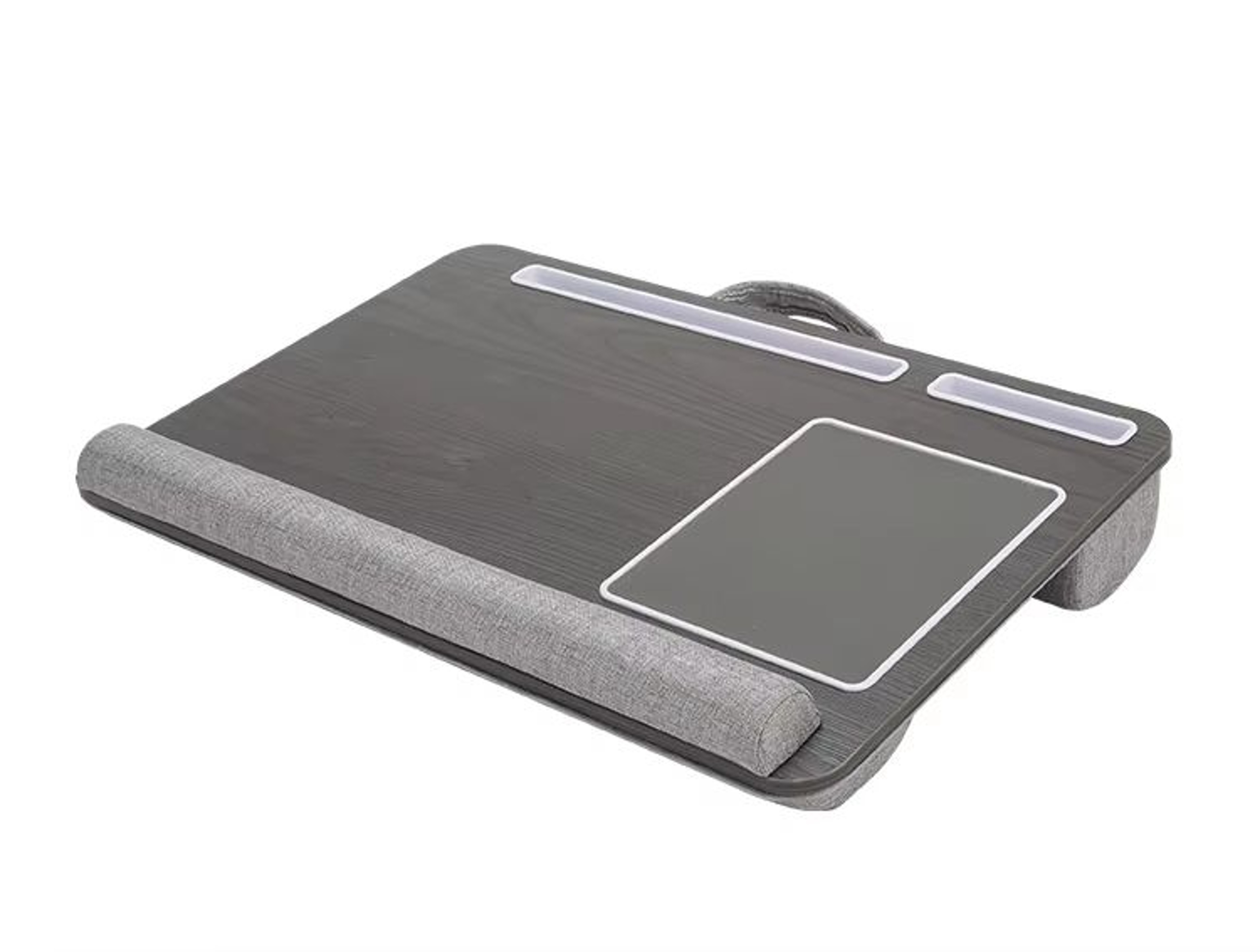 Portable Multi Purpose Laptop Desk Table With Double Groove Anti Slip Bar  Embedded Mouse Pad 7