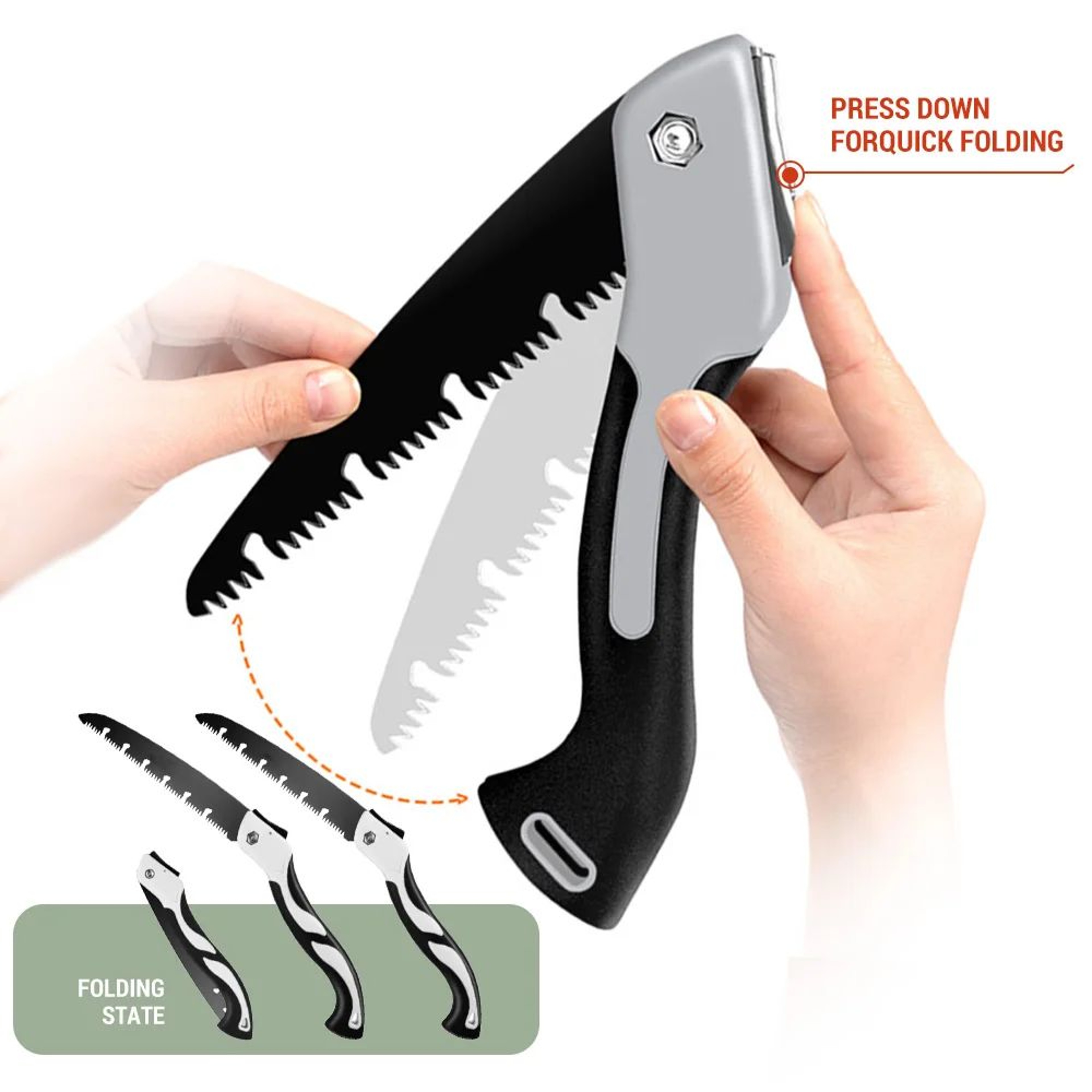 AirCut Folding Hand Saw For Woodworking Camping And Garden Use 4
