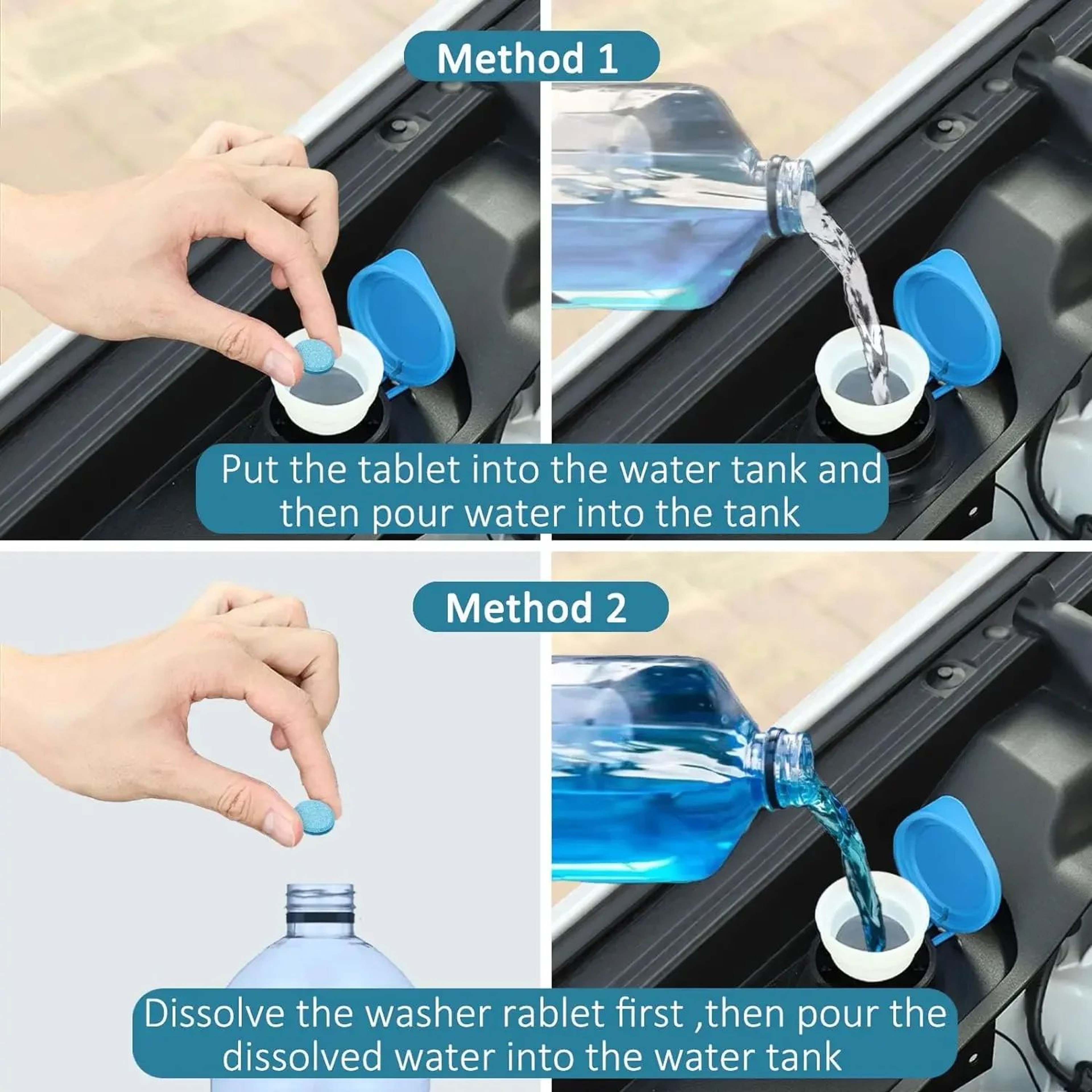 Effervescent Windshield Washer Fluid Tablets  Concentrated Car  Glass Cleaning Tablets 3