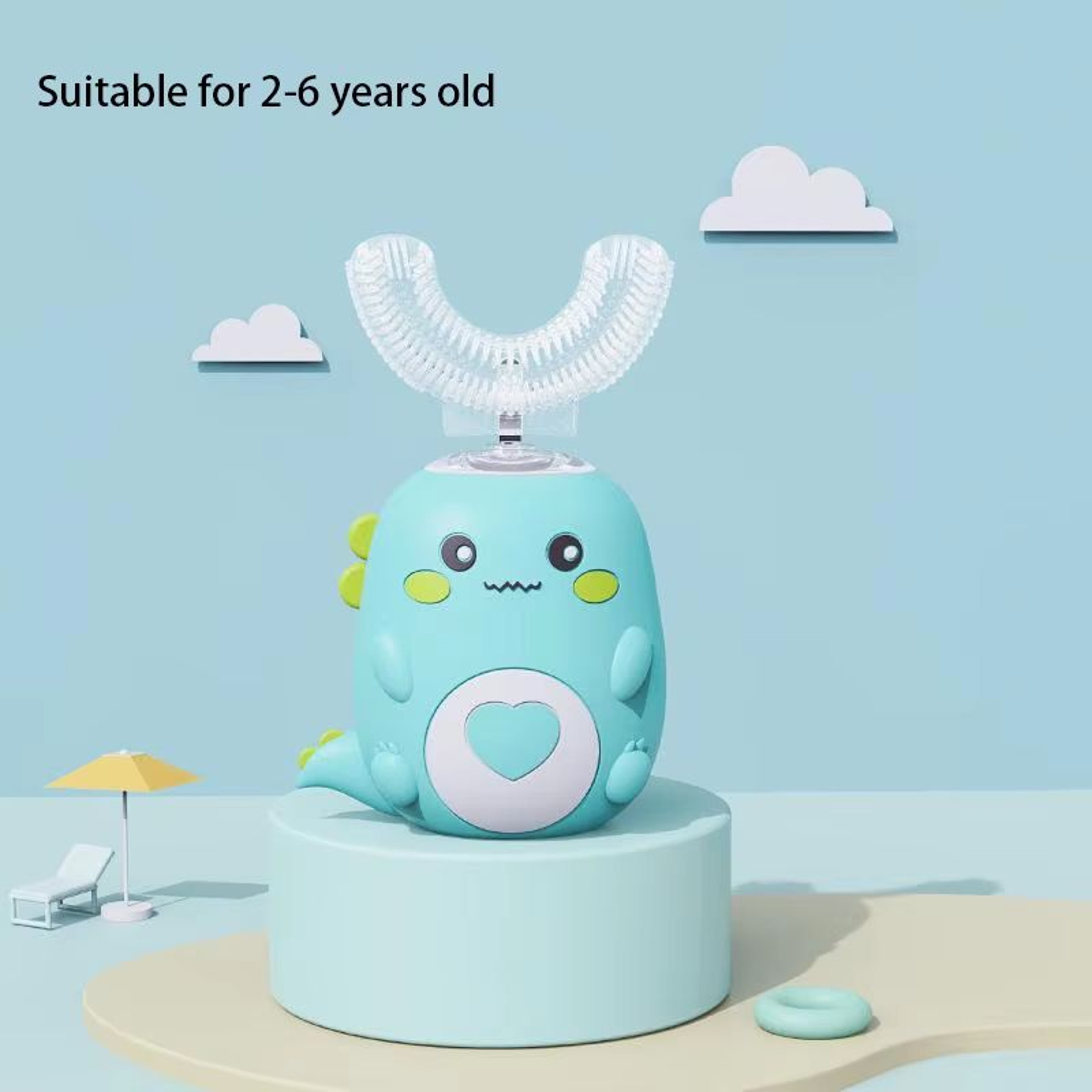 SmileWave Kids Rechargeable UShape Electric Toothbrush 9