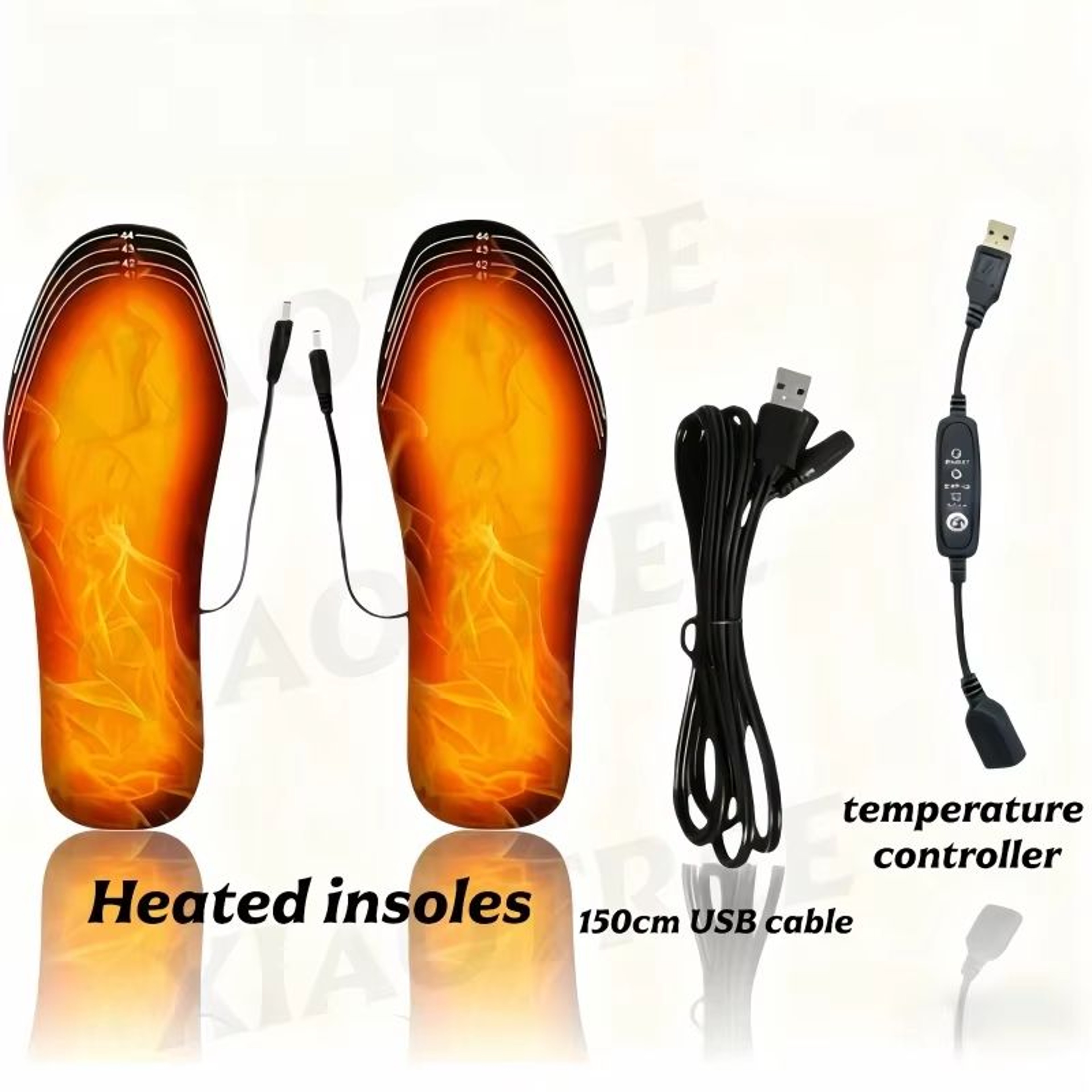 USB Heated Shoe Insoles Electric Foot Warming Pad Feet Warmer Heating Insole Winter Outdoor Sports  10