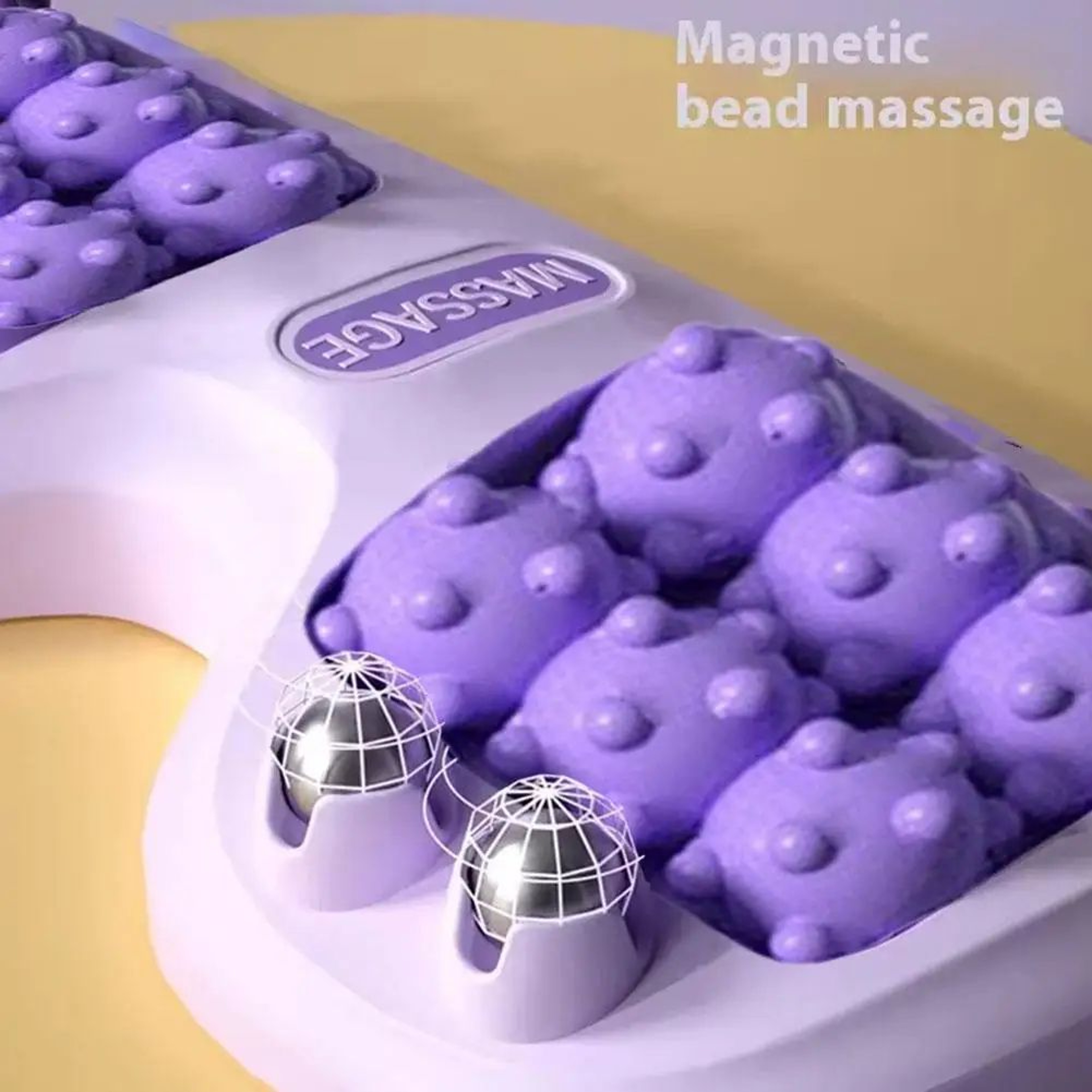 Portable Dual Foot Massage Roller With Cat Claw Therapy And Magnetic Stimulation 1