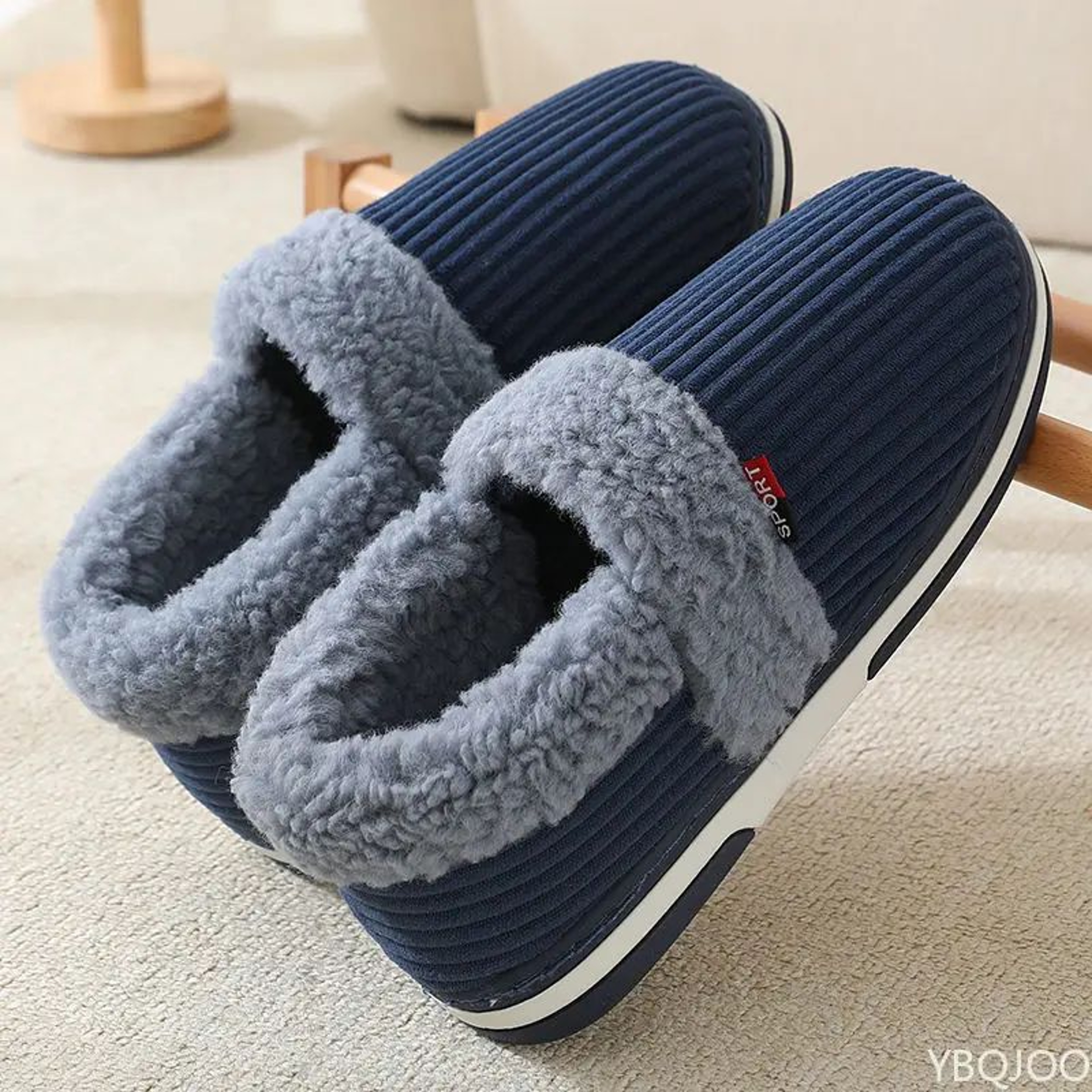 Plush Winter Indoor Slippers For Men And Women With Bag Heel And NonSlip Sole 4