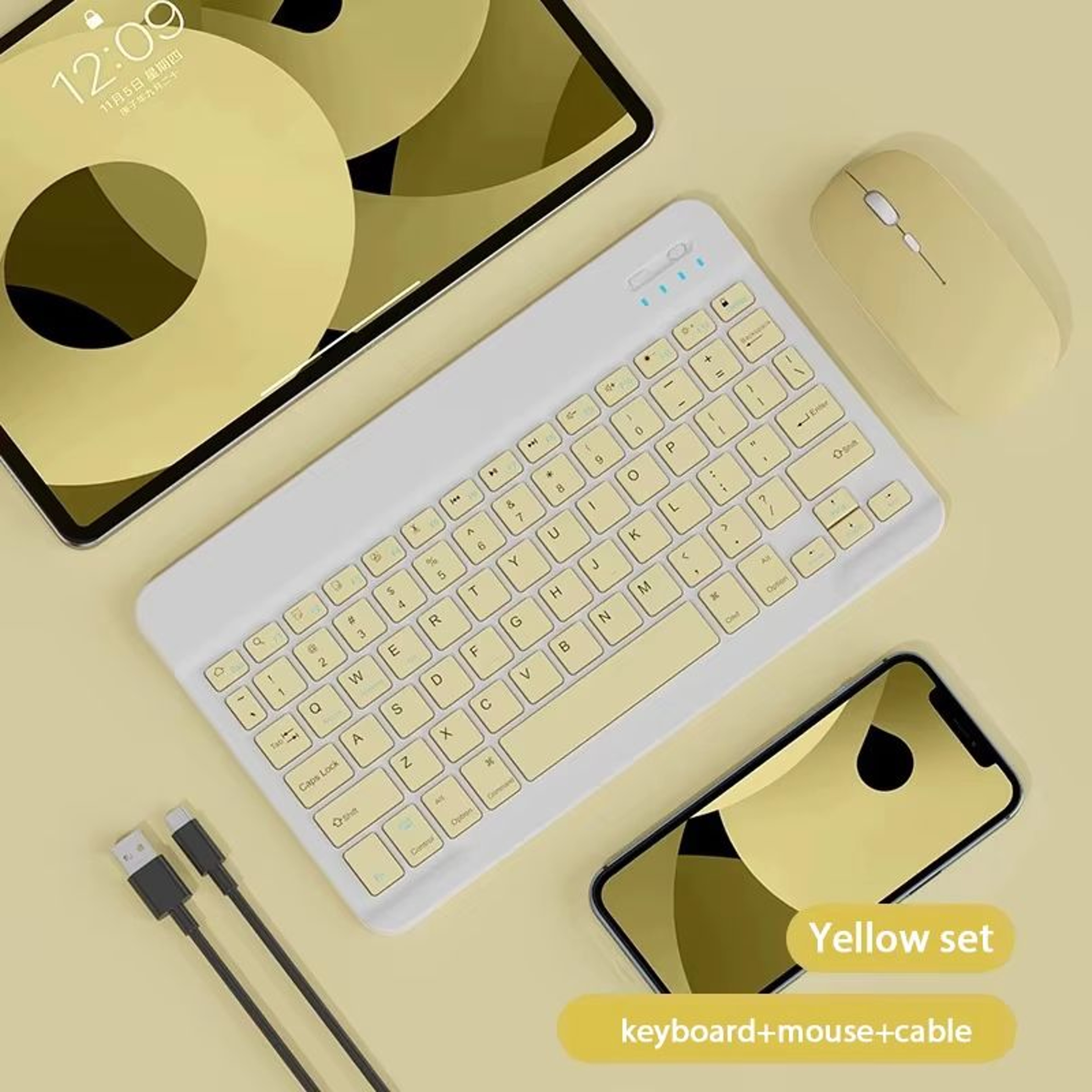 10in Magnetic Tablet Keyboard With Bluetooth Rechargeable Design For IPad And Tablets 15