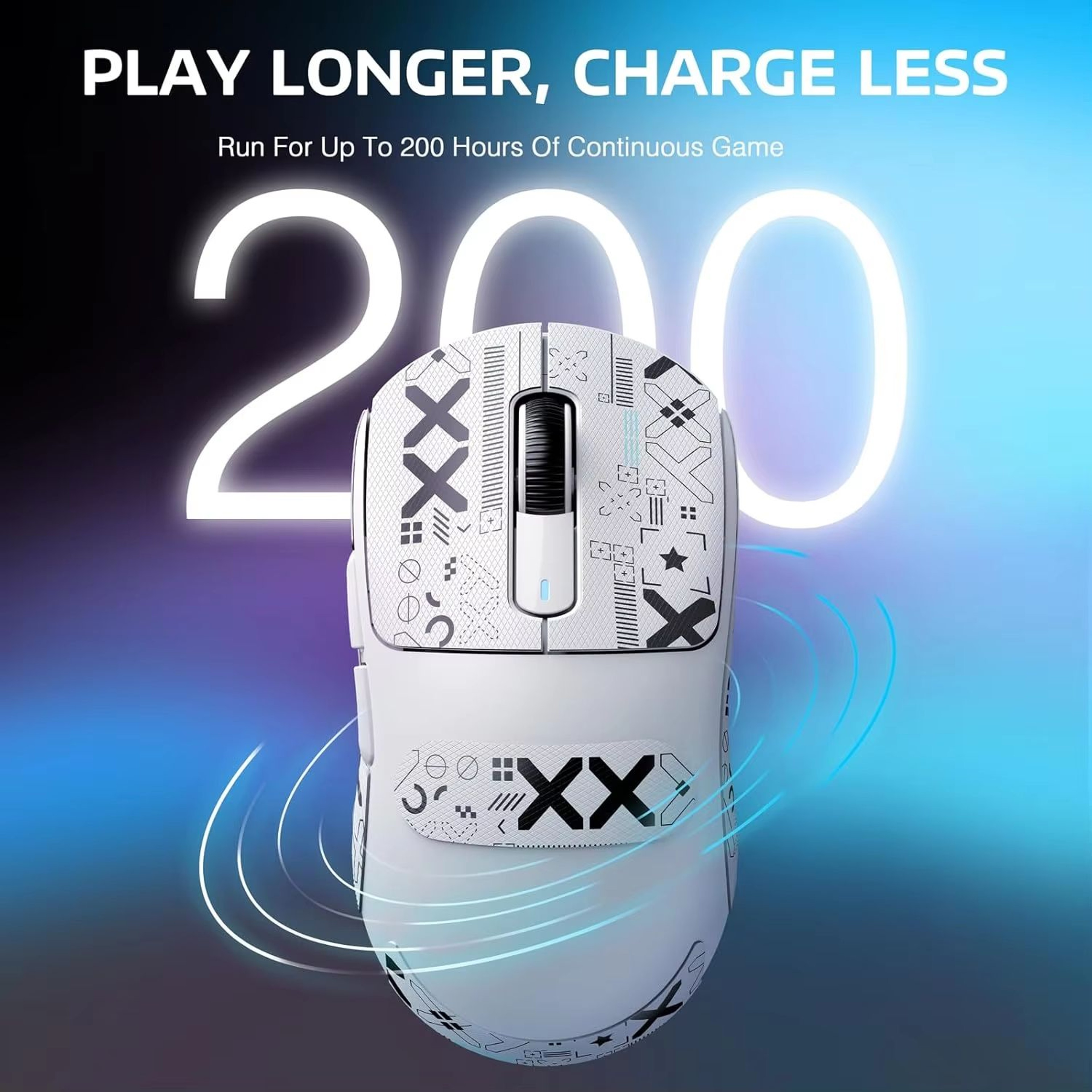 ATTACK SHARK X3 TriMode Wireless Gaming Mouse 26K DPI PAW3395 173oz Lightweight 200h Battery 5