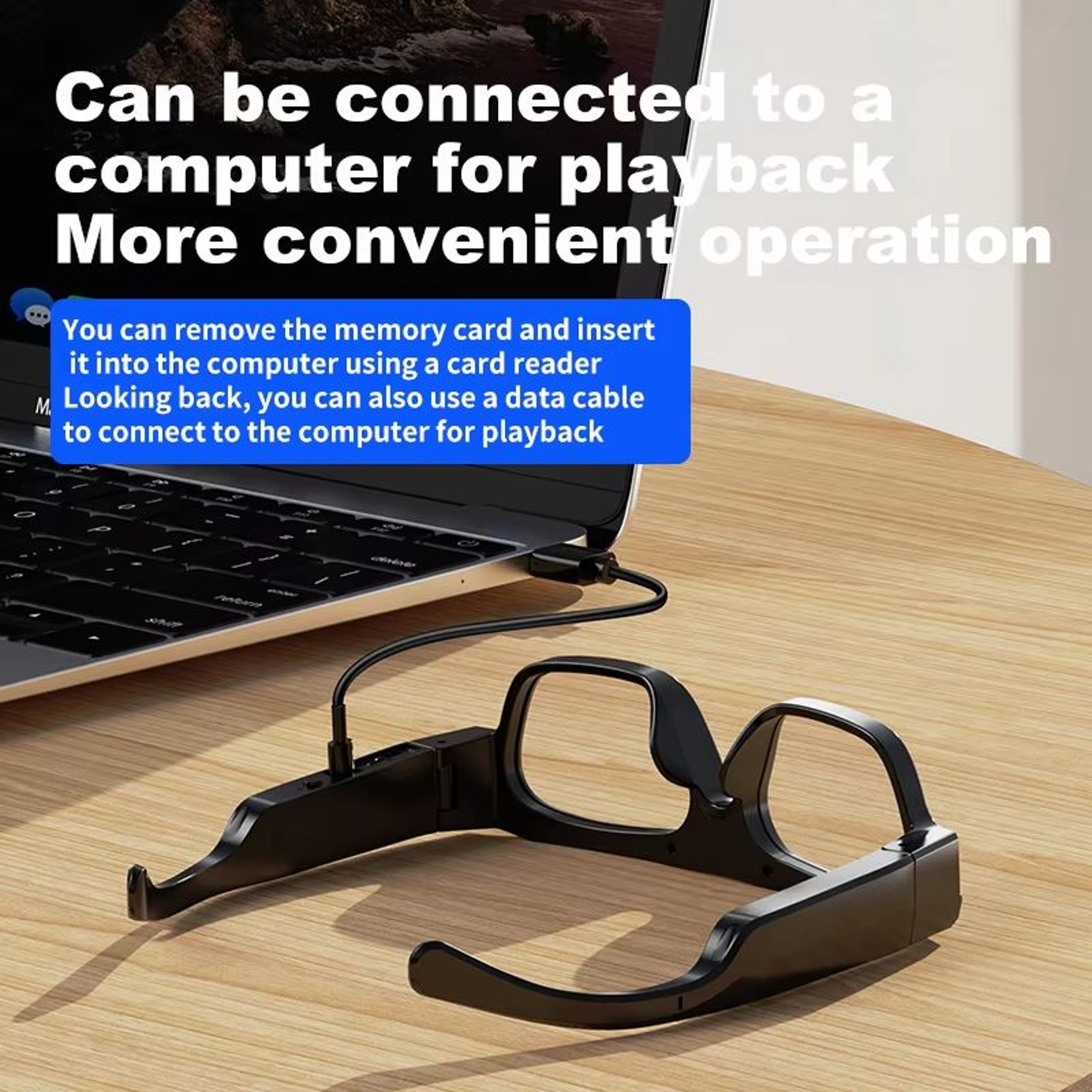 4K Bluetooth Smart Glasses Camera With HD Video Recording 3