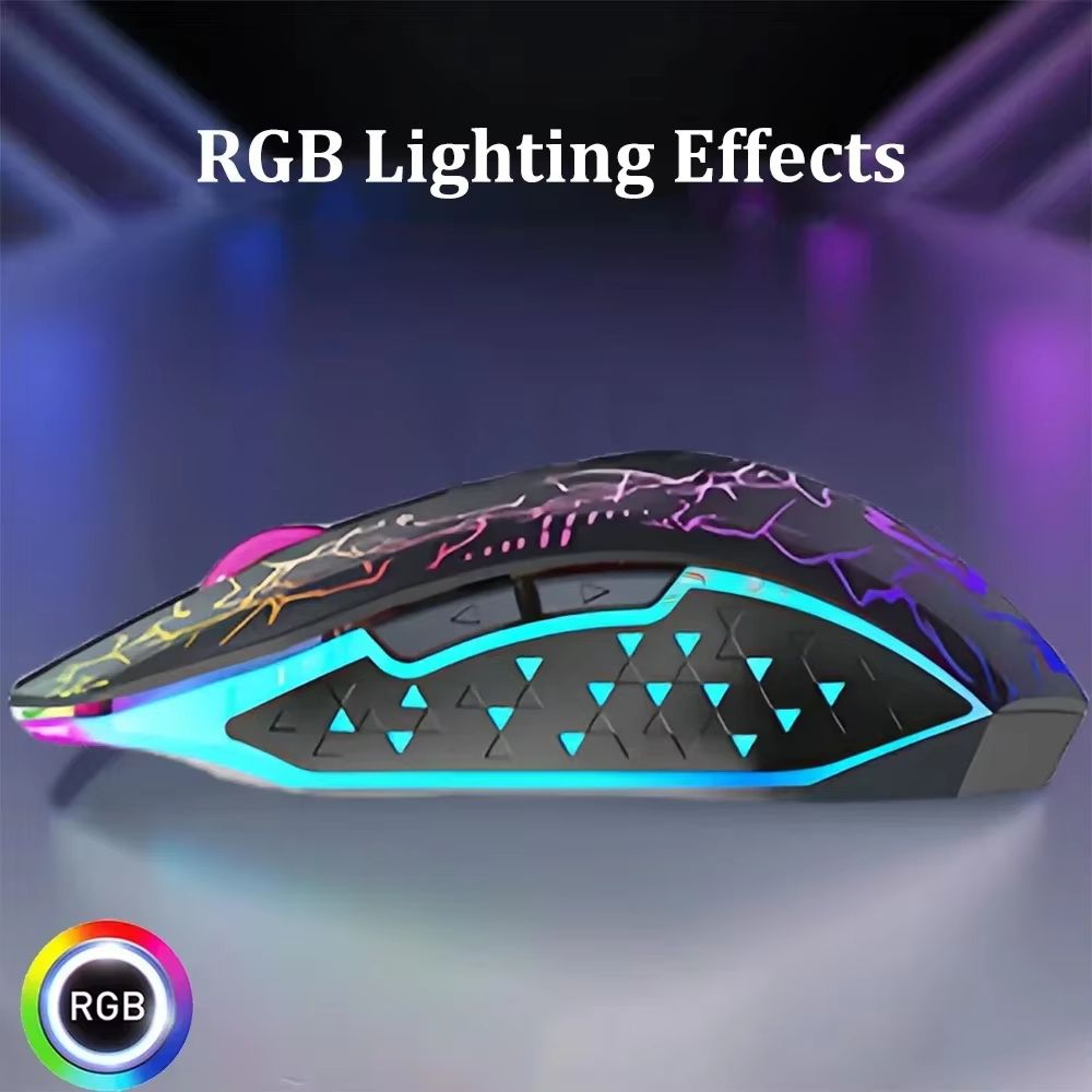 RGB Bluetooth 52 Wireless Gaming Mouse Dual Mode 24G Silent 6 Button Mouse For Laptop And PC 3