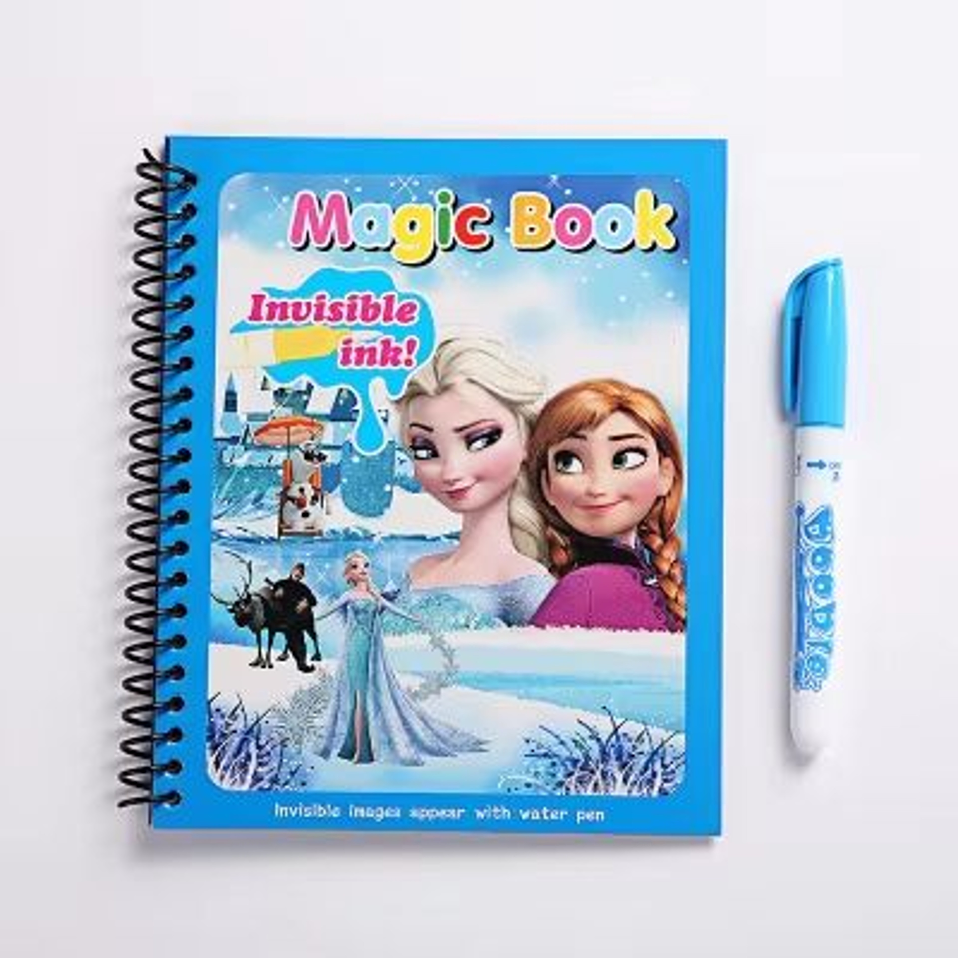 Disney Frozen Magic Water Coloring Book Reusable Princess Water Painting Set For Kids 5