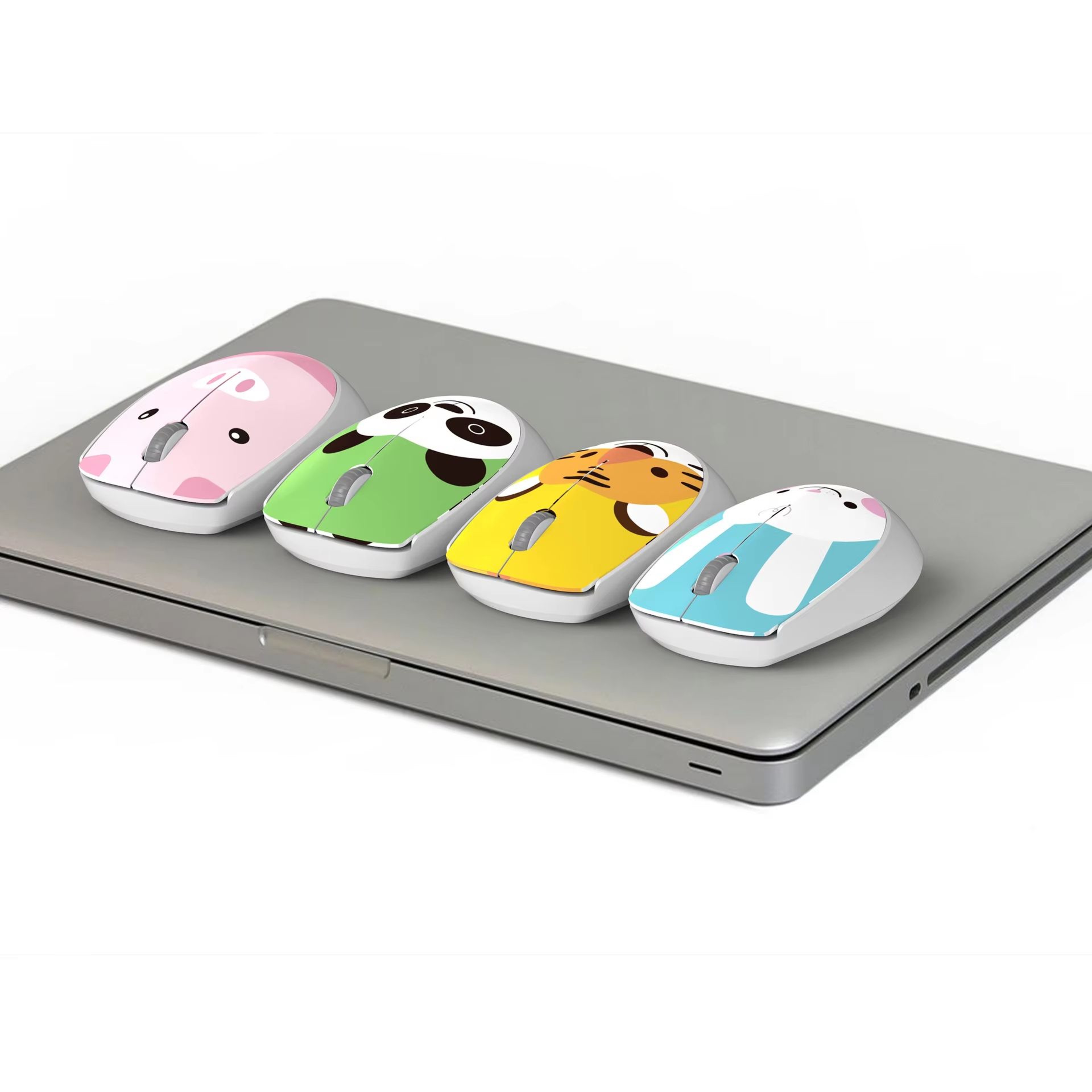 Cute Pink Wireless Mouse Mini 24G Cartoon Computer Mouse Rechargeable Silent Click For Kids 5