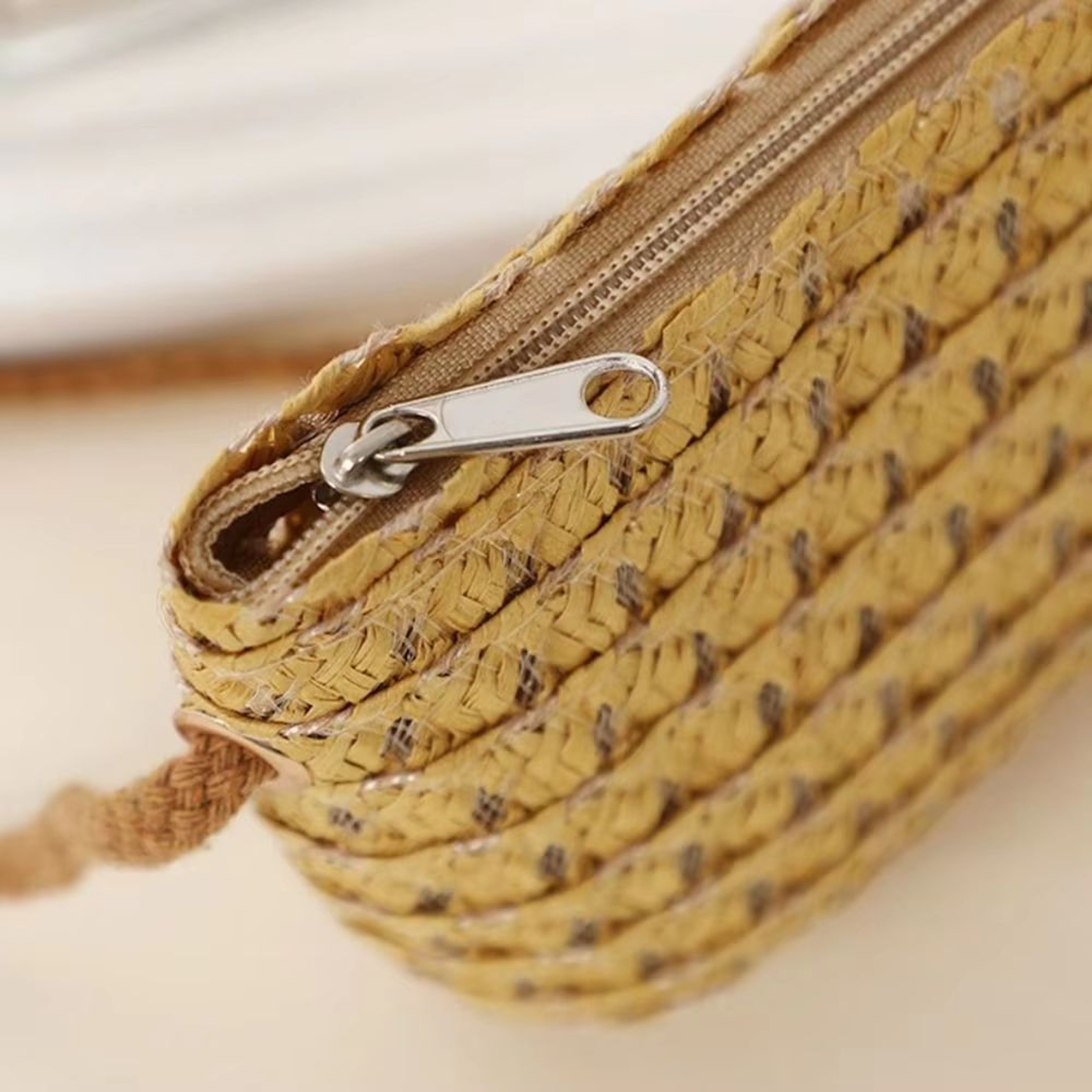 Mini Handwoven Straw Crossbody Bag For Women And Girls 3
