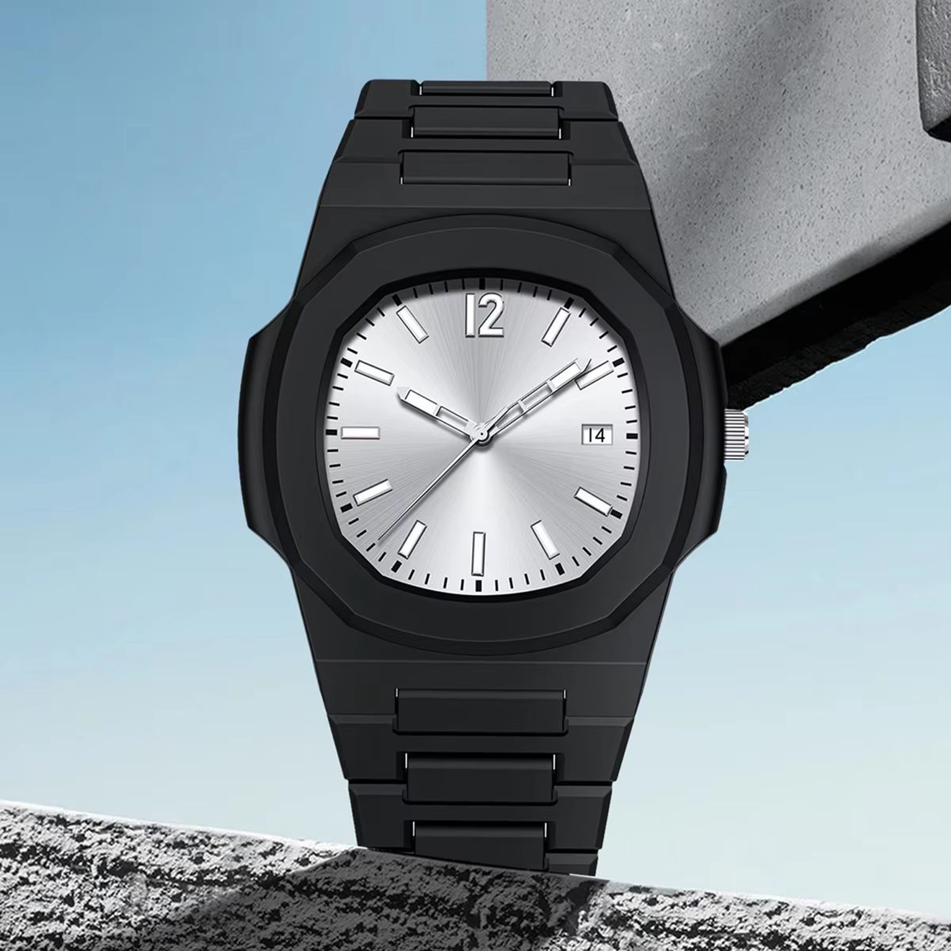 TOMI Mens Multifunction Quartz Watch With Calendar Gift Box 0